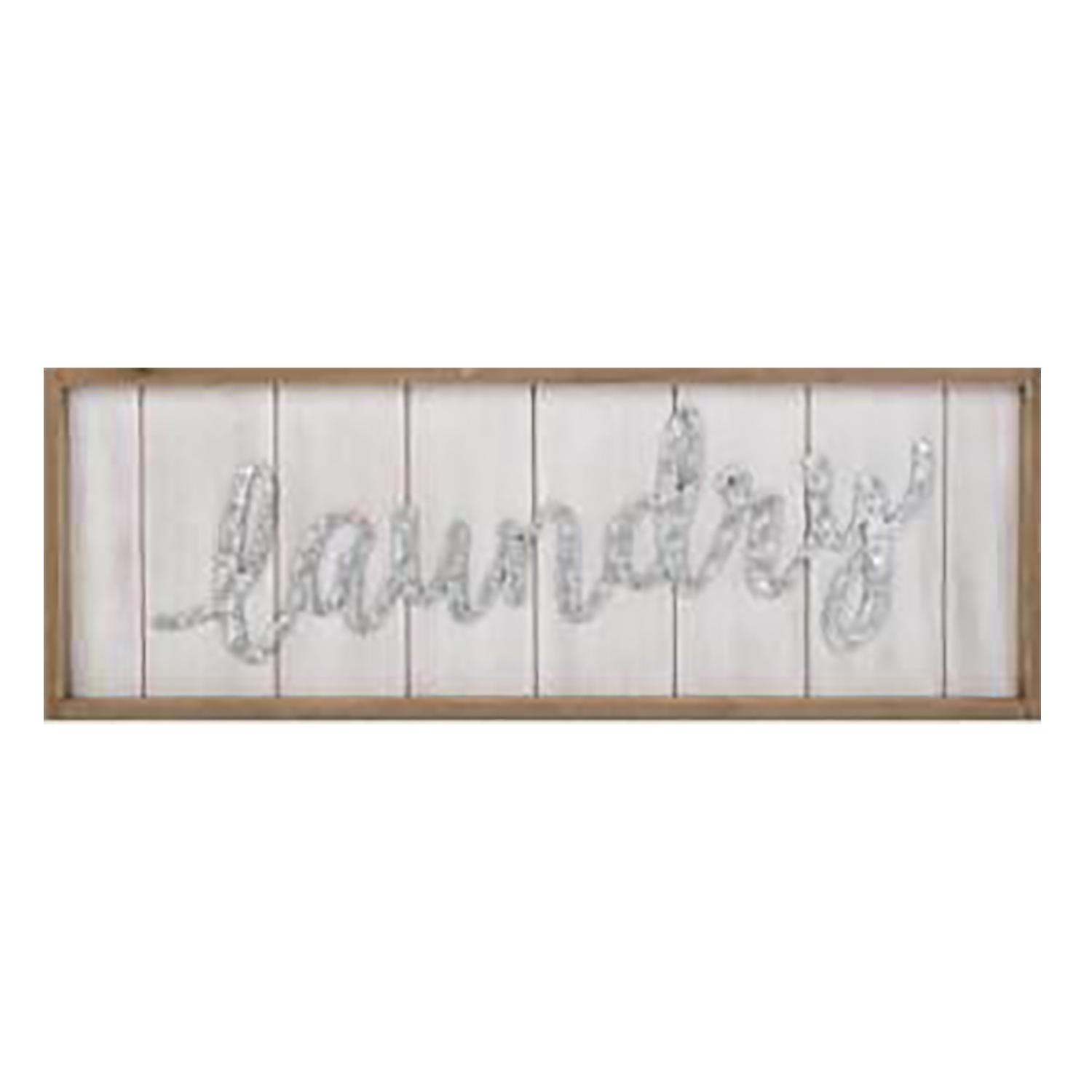 30" x 11" Laundry Plaque