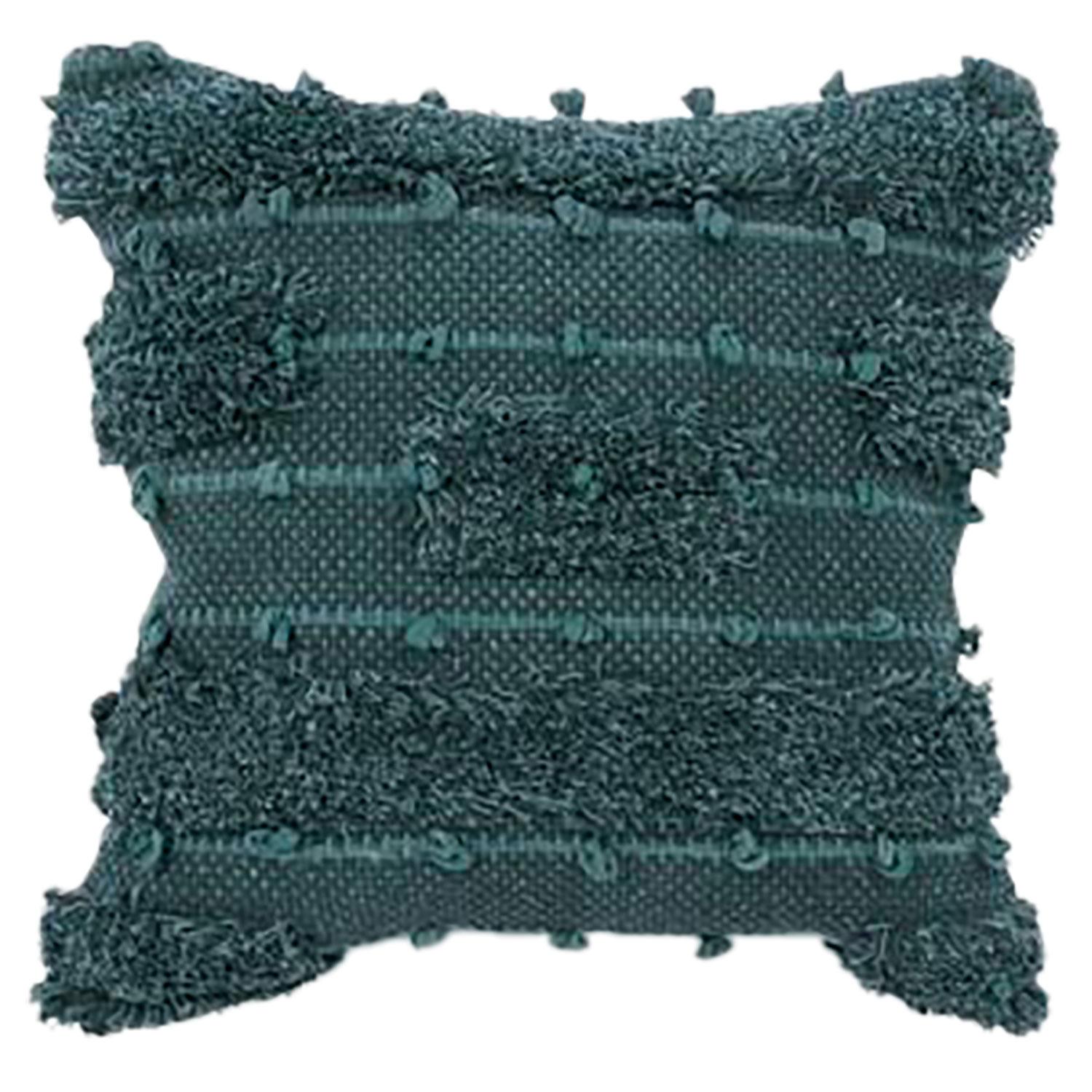 17" x 17" Teal Loop Cushion