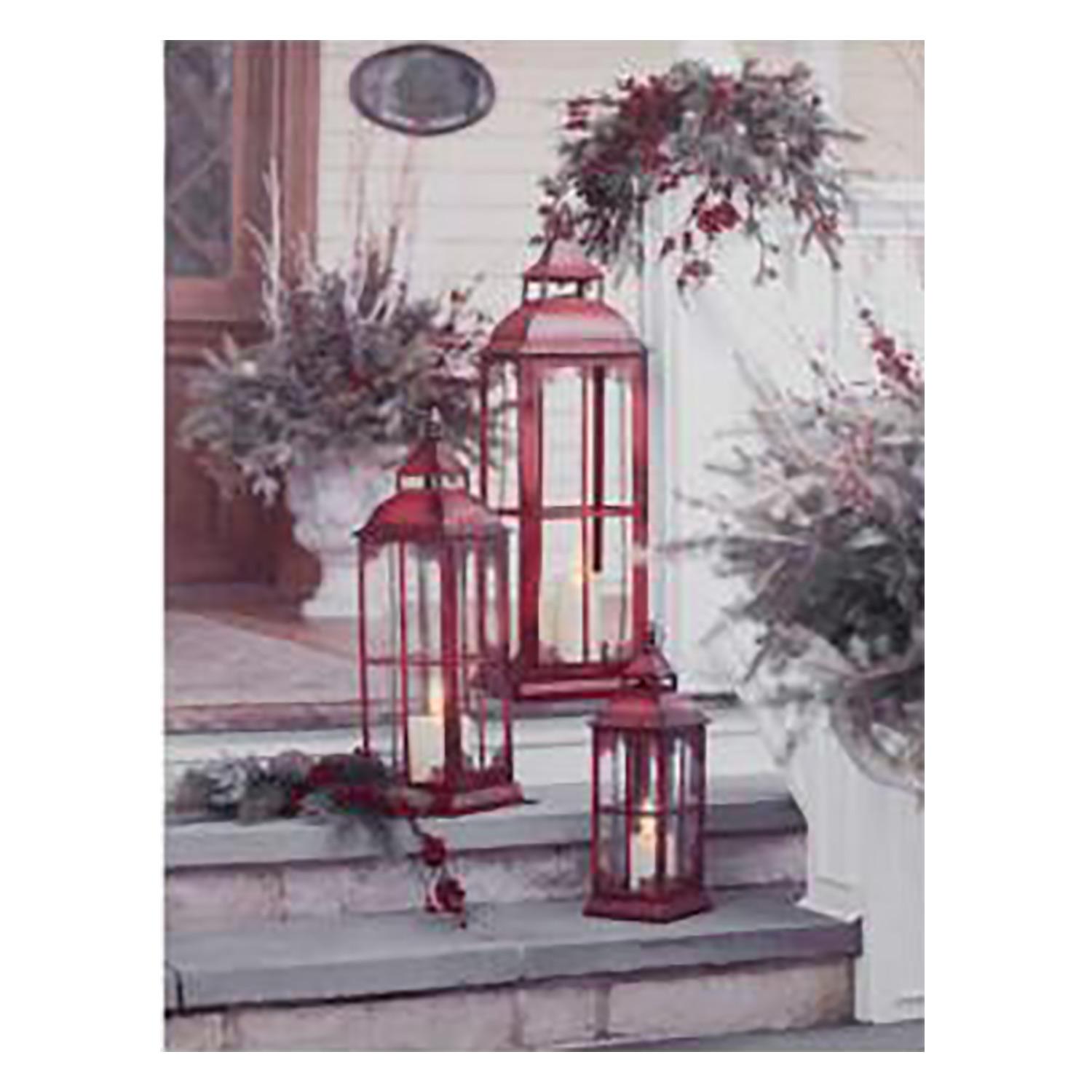 12" x 16"" LED Lanterns Canvas Art