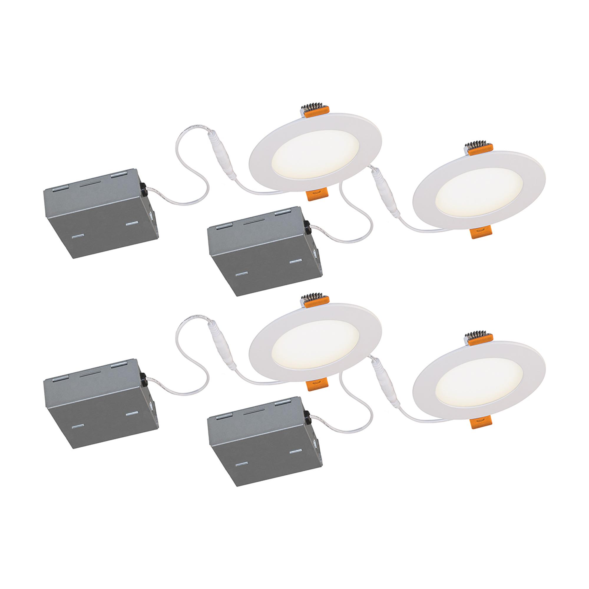 4" Led Recessed Downlight 3000K - 4/Pack