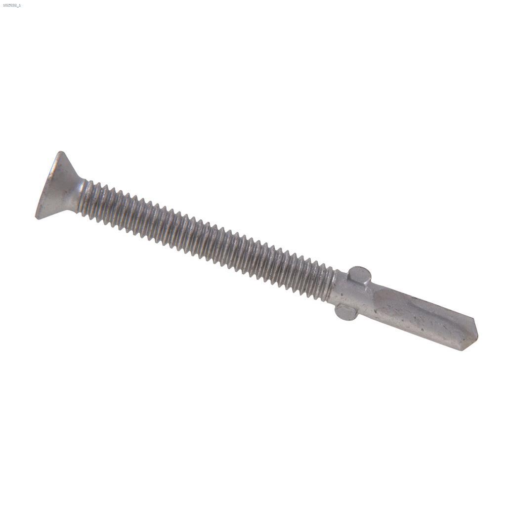 12-24 x 2-1/2" Flat Head Self-Drilling Screws-100/Pack
