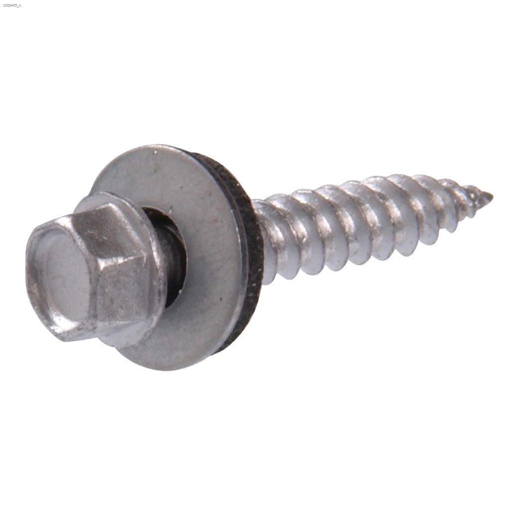 #10 x 1" Gray Ceramic HWH Sheet Metal Screw-500/Pack
