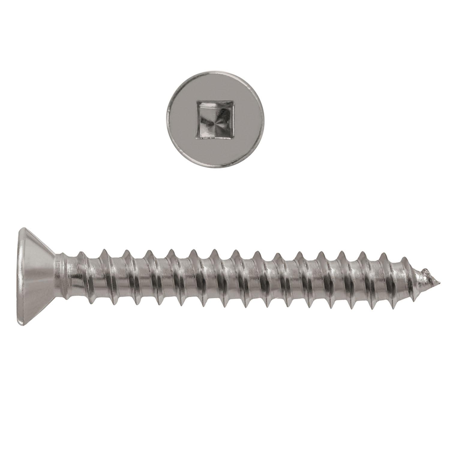 #12 x 1" Zinc Flat Head Wood Screw-100/Pack