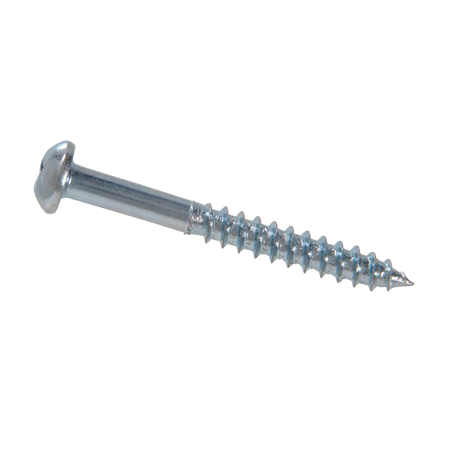 #10 x 3" Round Head Square Drive Zinc Wood Screw-100/Pack