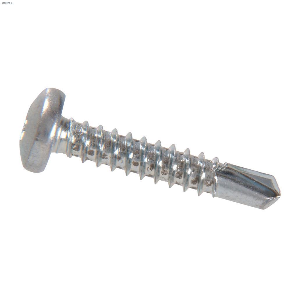 #10 x 1/2" Zinc Pan Head Sheet Metal Screw-100/Pack