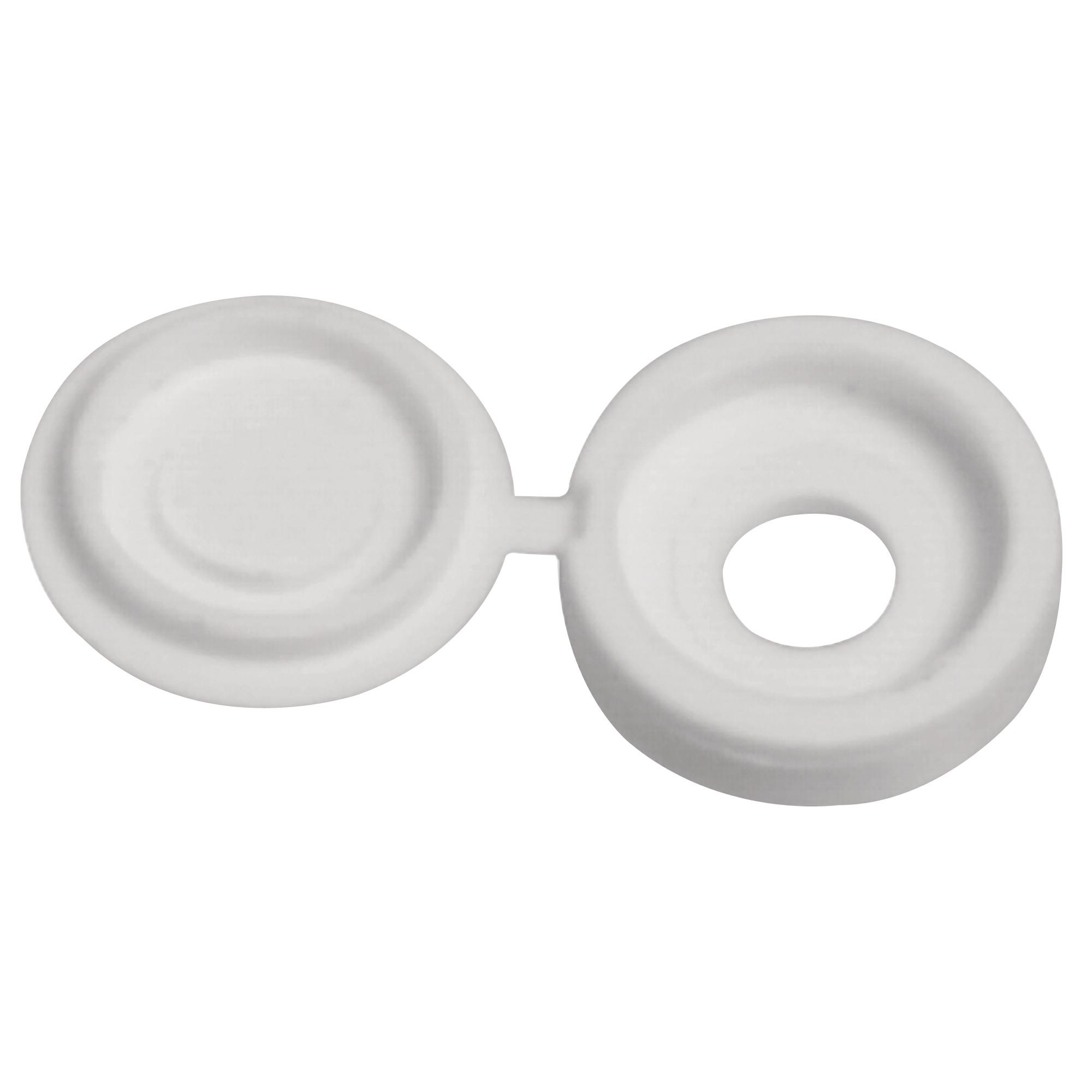 1/4" x 1/4" Nylon White Screw Cover-2/Pack