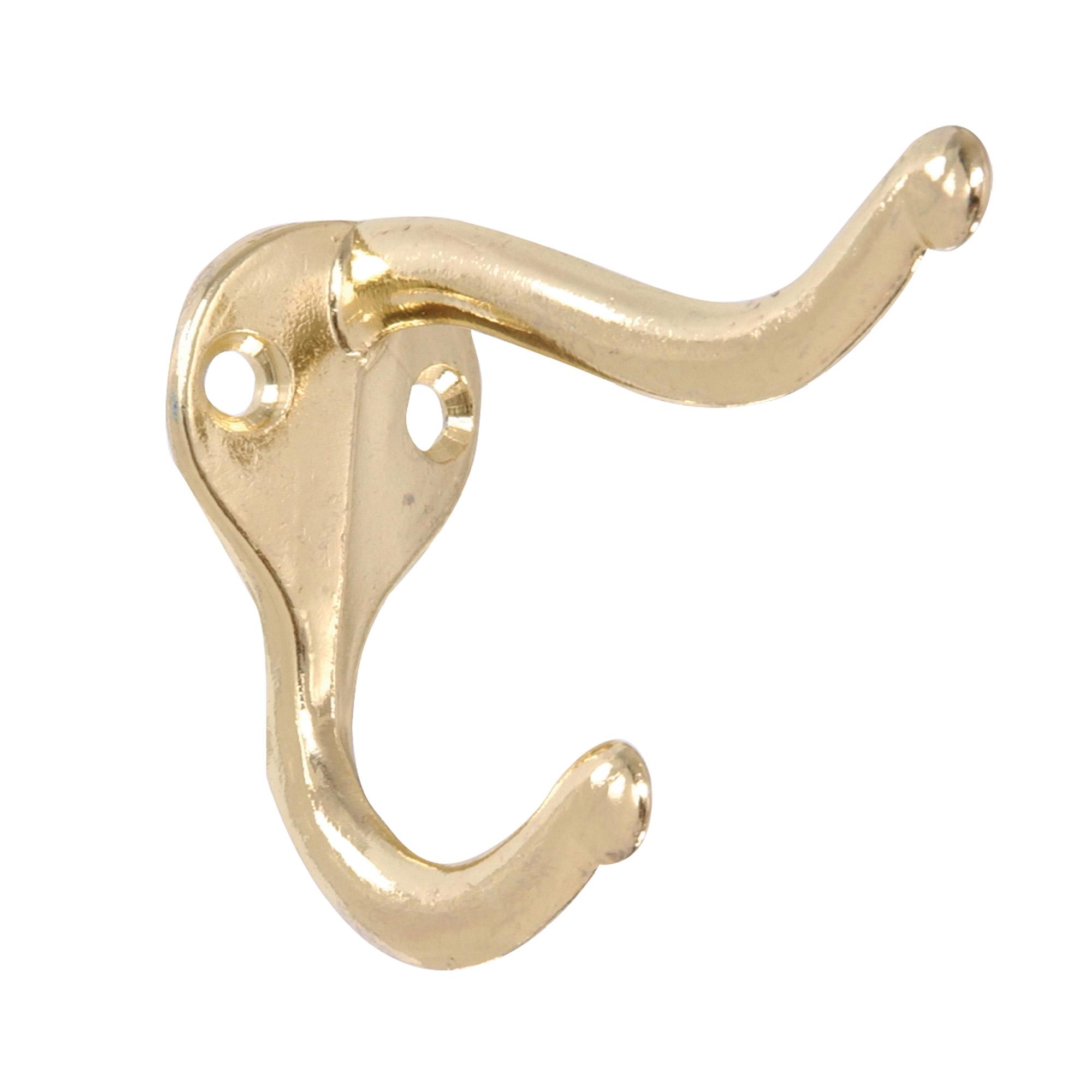 Brass Plated Coat/Hat Hook
