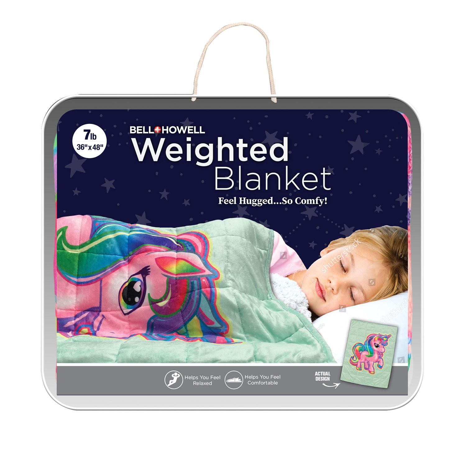 Couverture lestée pour enfants 7 lb Licorne