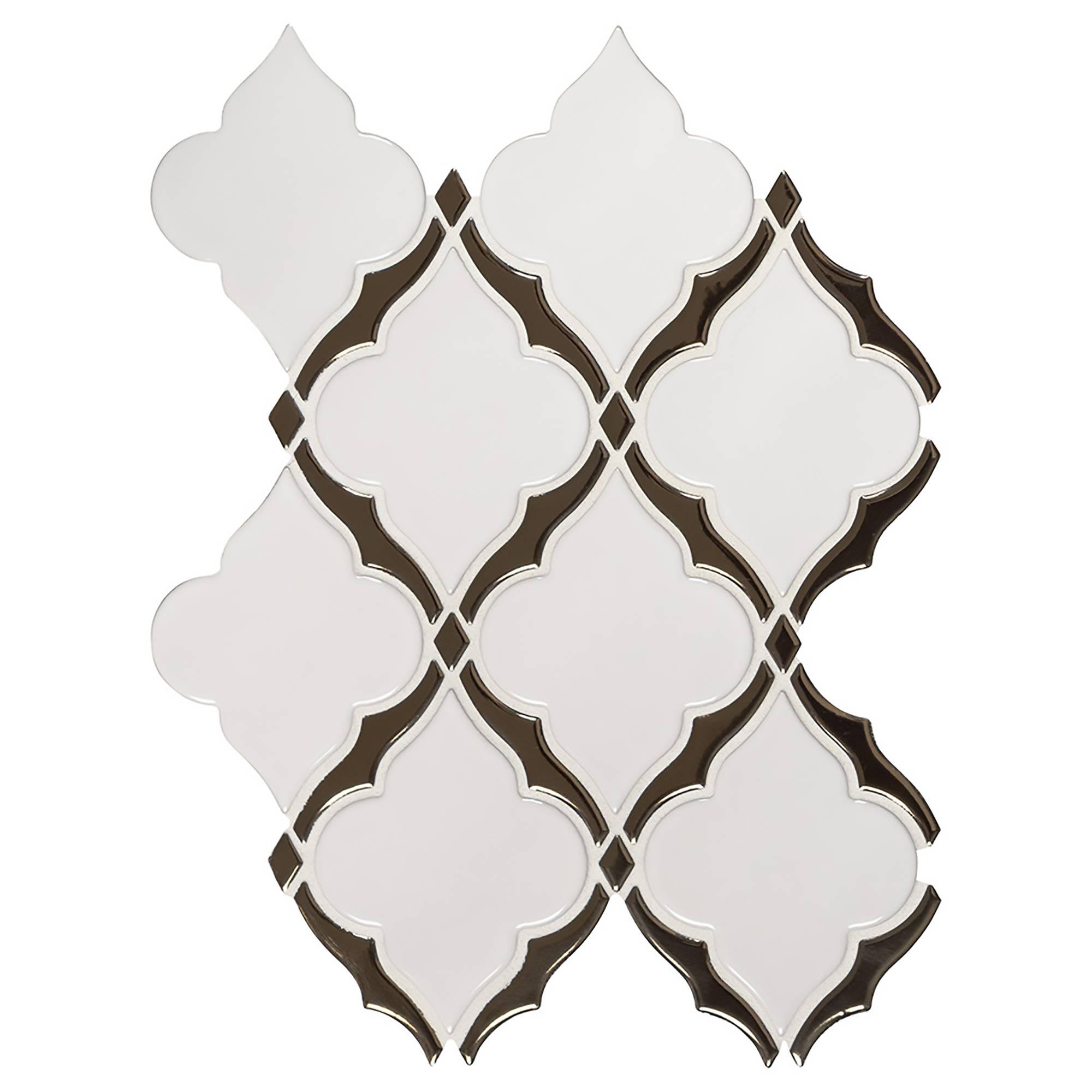 Tuile mosaïque porcelaine vitrifiée Arabesque VictorianLight