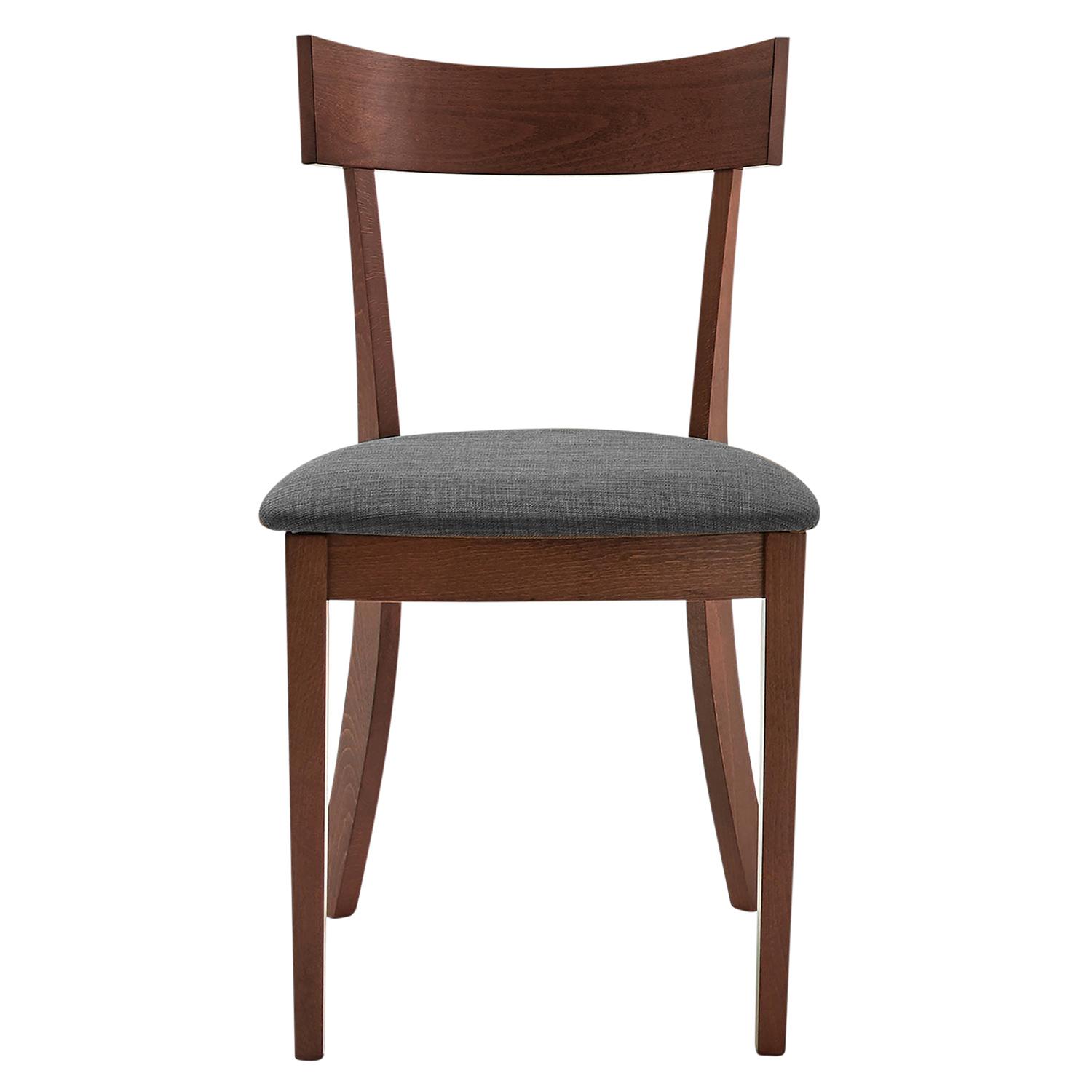 Onix Side Chair Walnut And Grey- 2/Pack