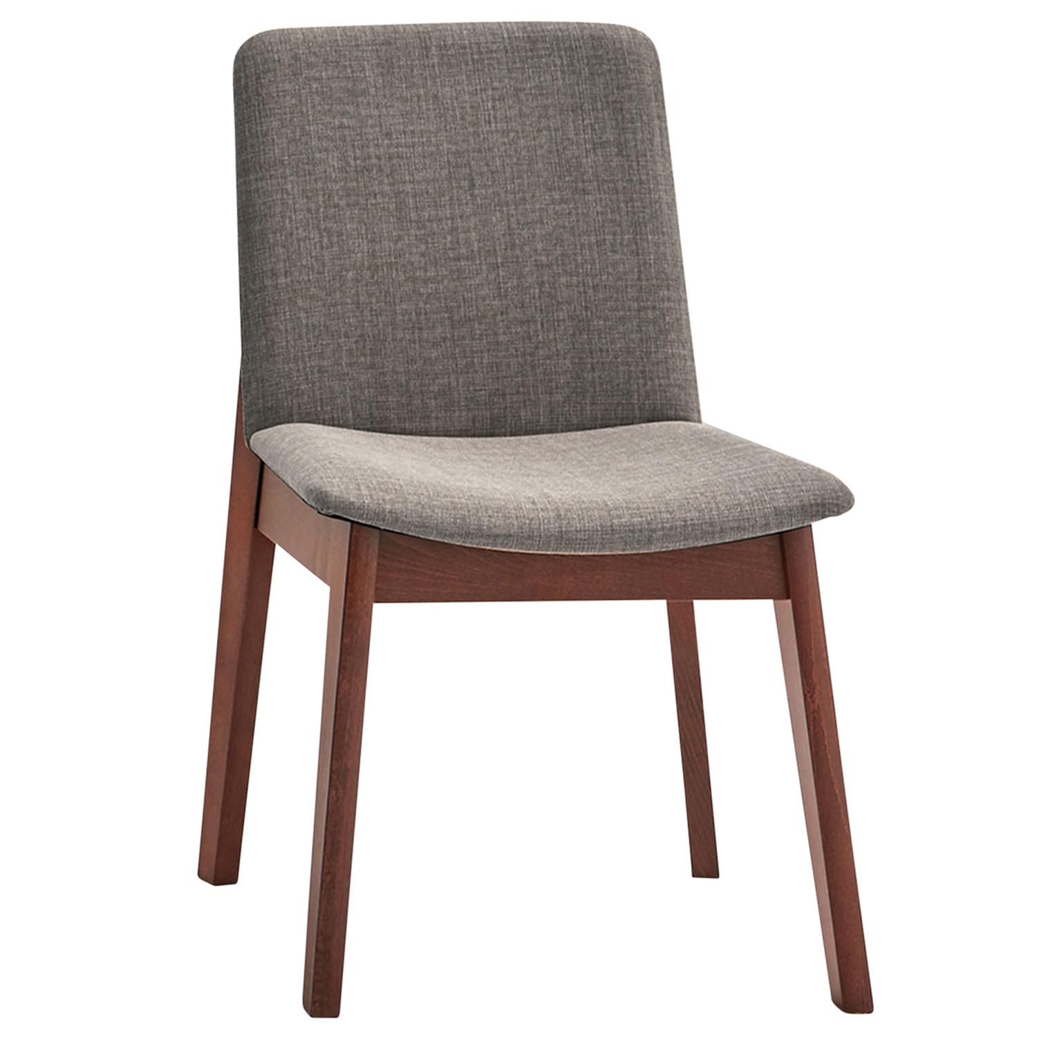 Torro Side Chair Walnut And Grey- 2/Pack