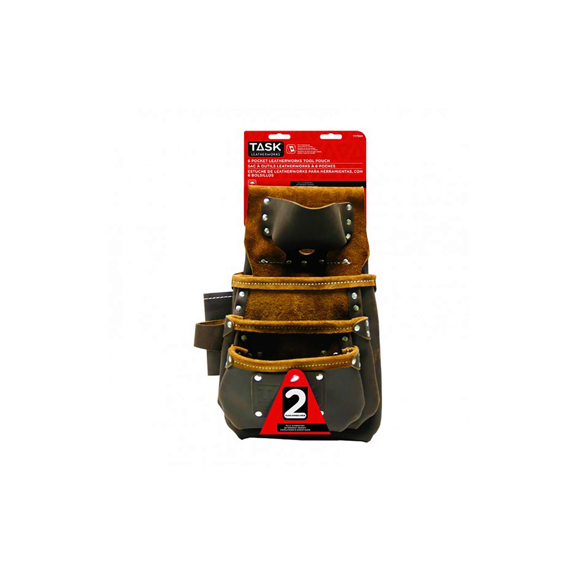 Master Carpenter 6 Pocket Tool Bag With Tape Measure Holder