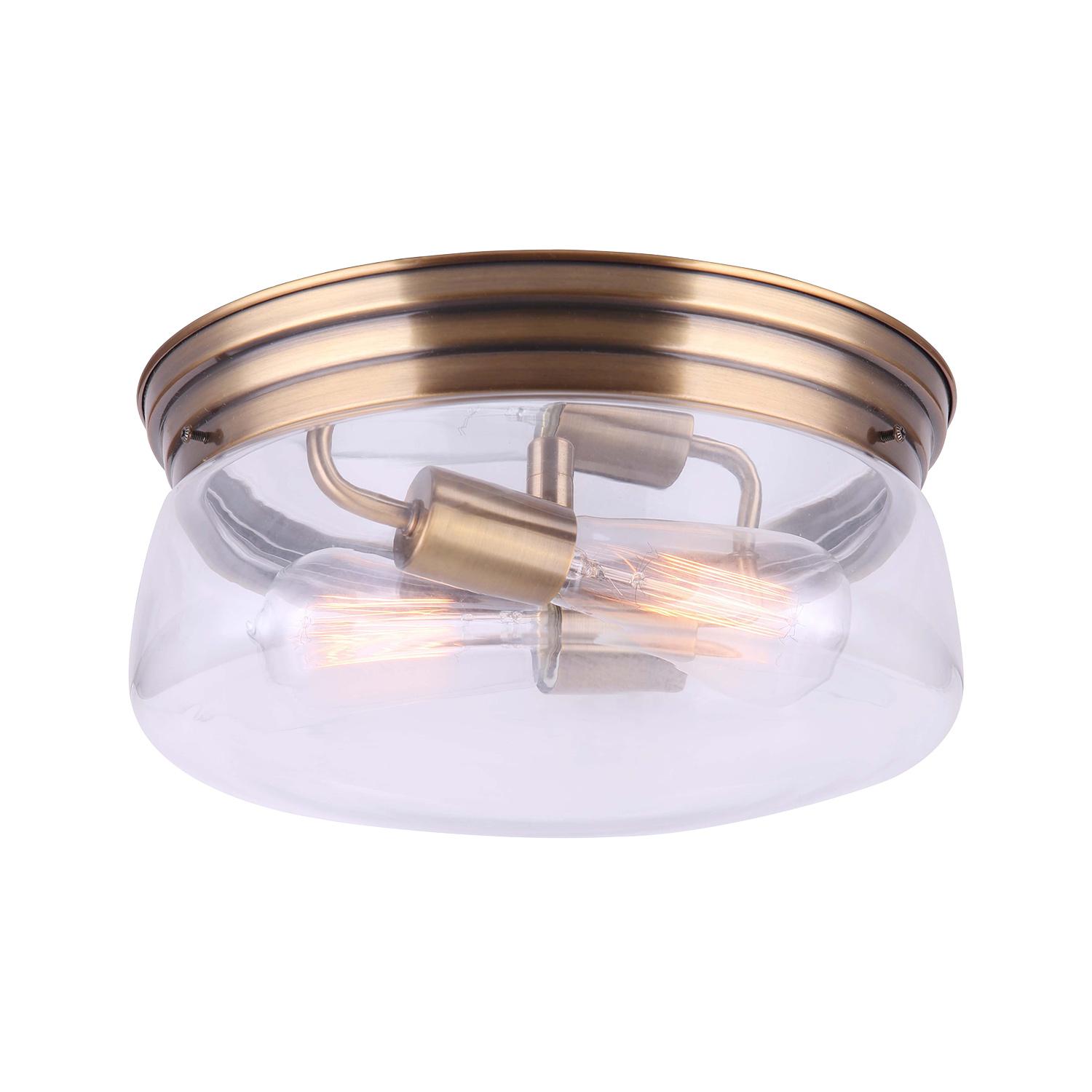 Albany 12" Gold Flush Mount