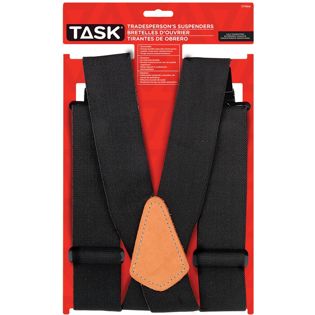 Full Elastic Black Suspenders