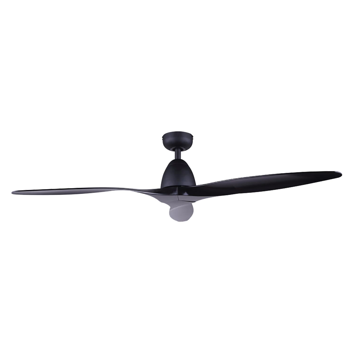Ventilateur de plafond 52 po Monty noir mat