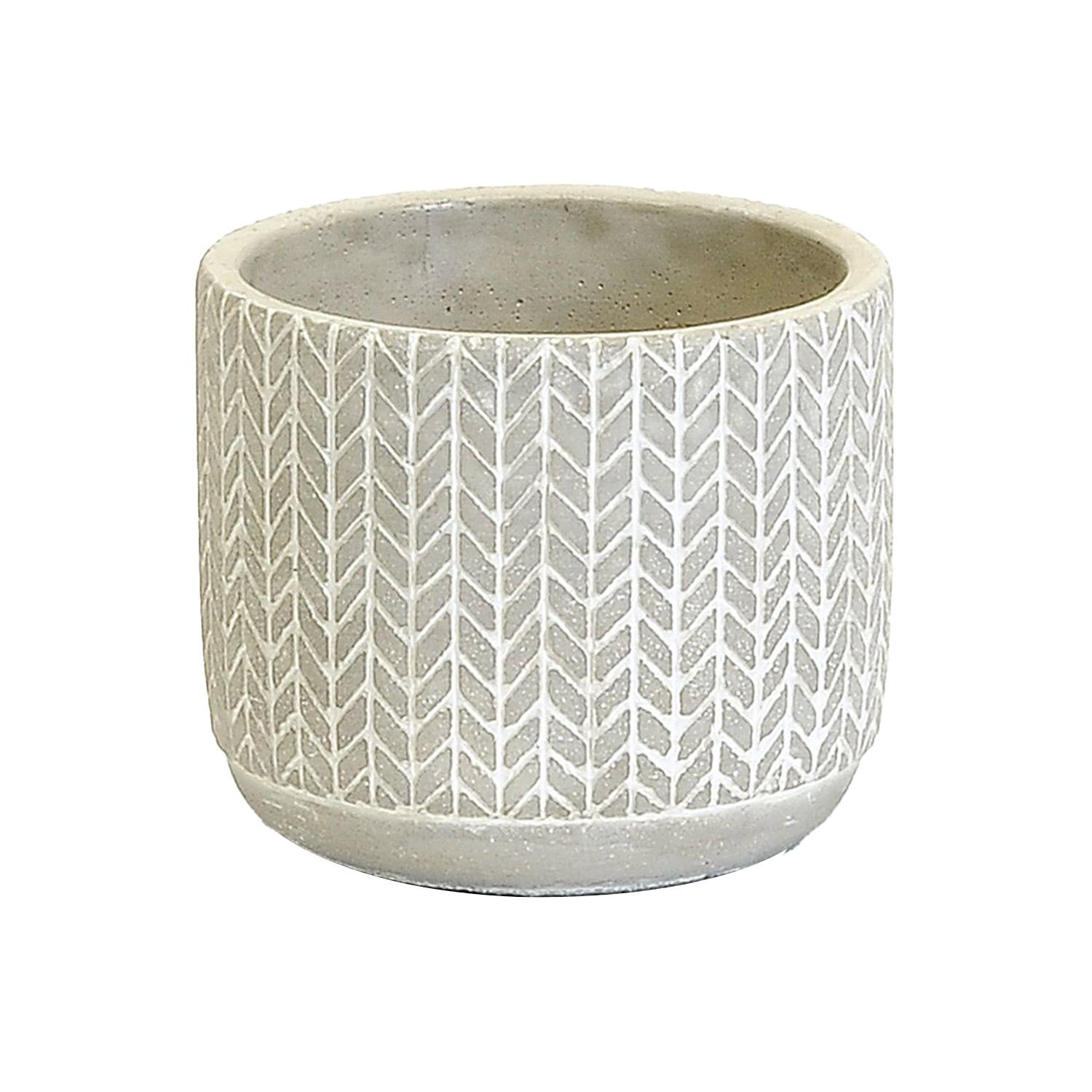 Jardinière en béton moyen motif flèche