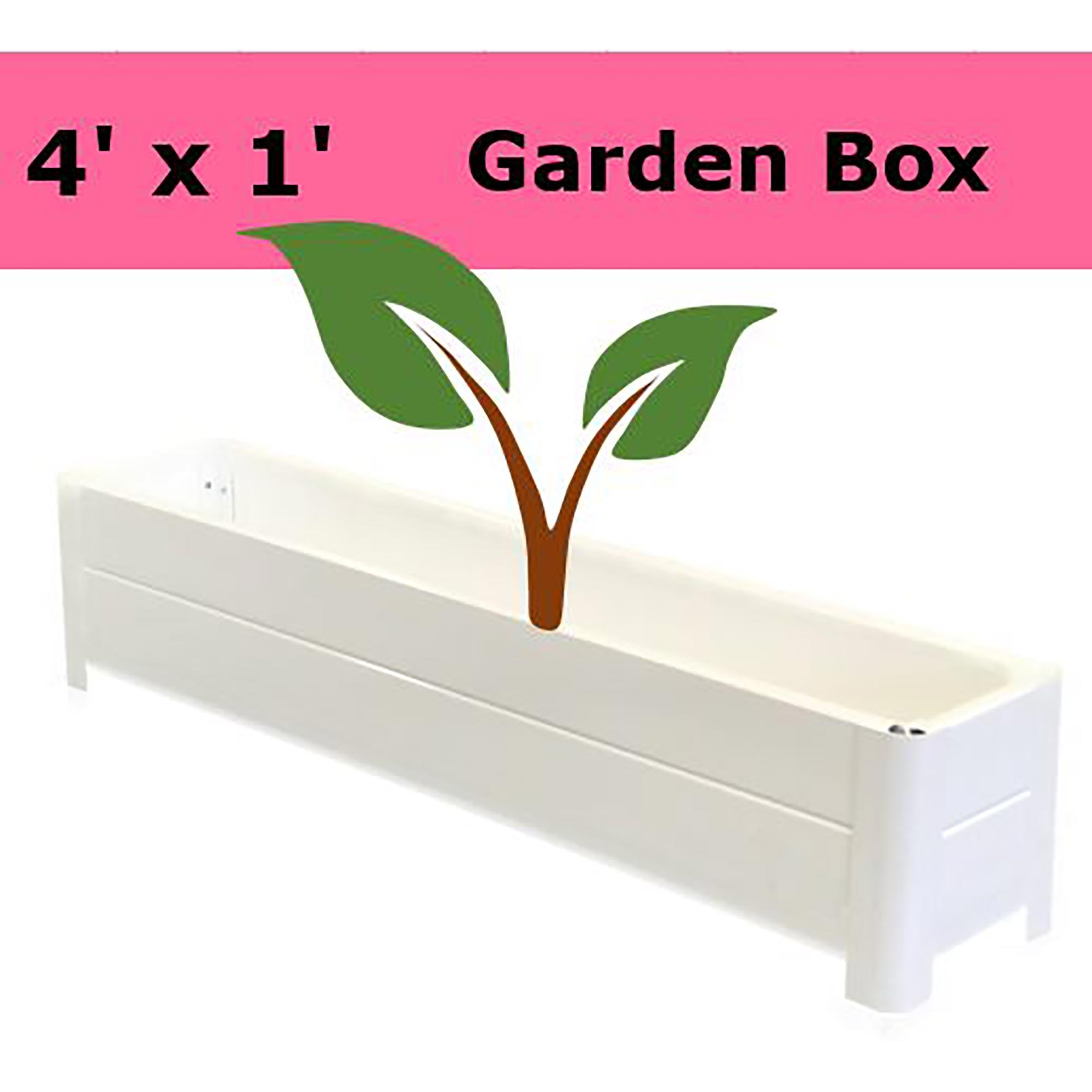 Boîte de jardin 4' x 4' x 16"-Gris