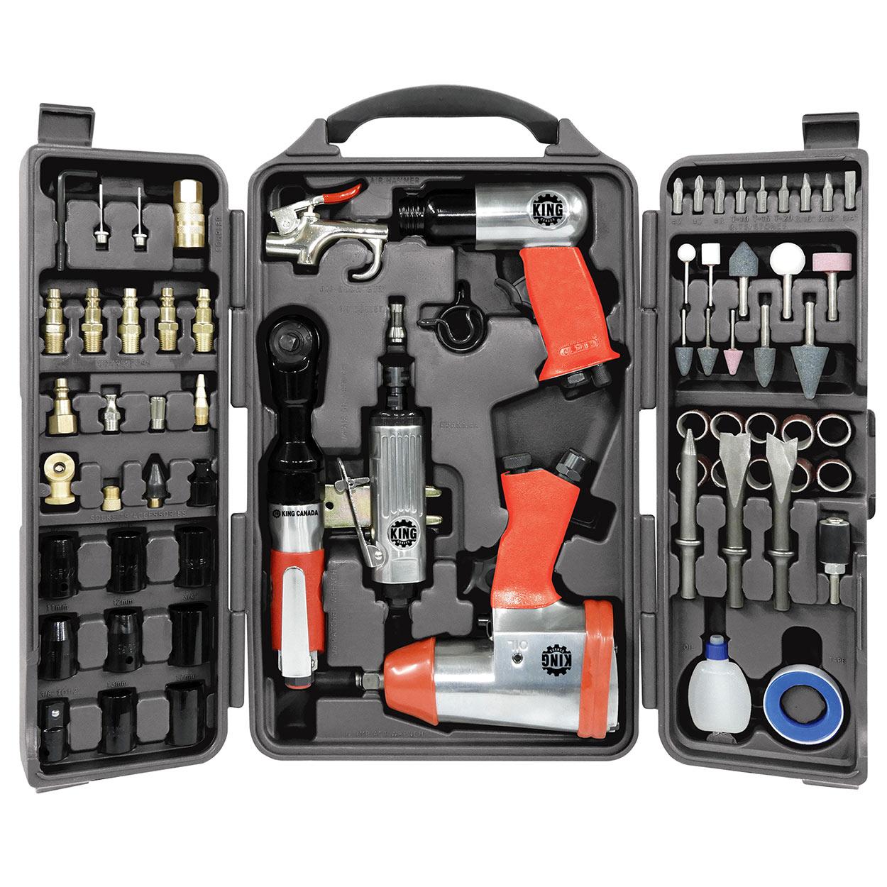 Outils pneumatiques de carrosserie automobile ens 71 pièces