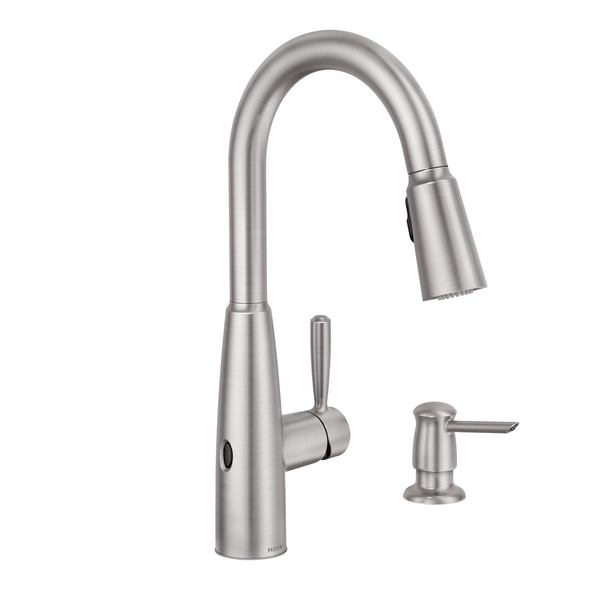 Robinet de cuisine à bec rétractable, inox, 1 poignée Sperry
