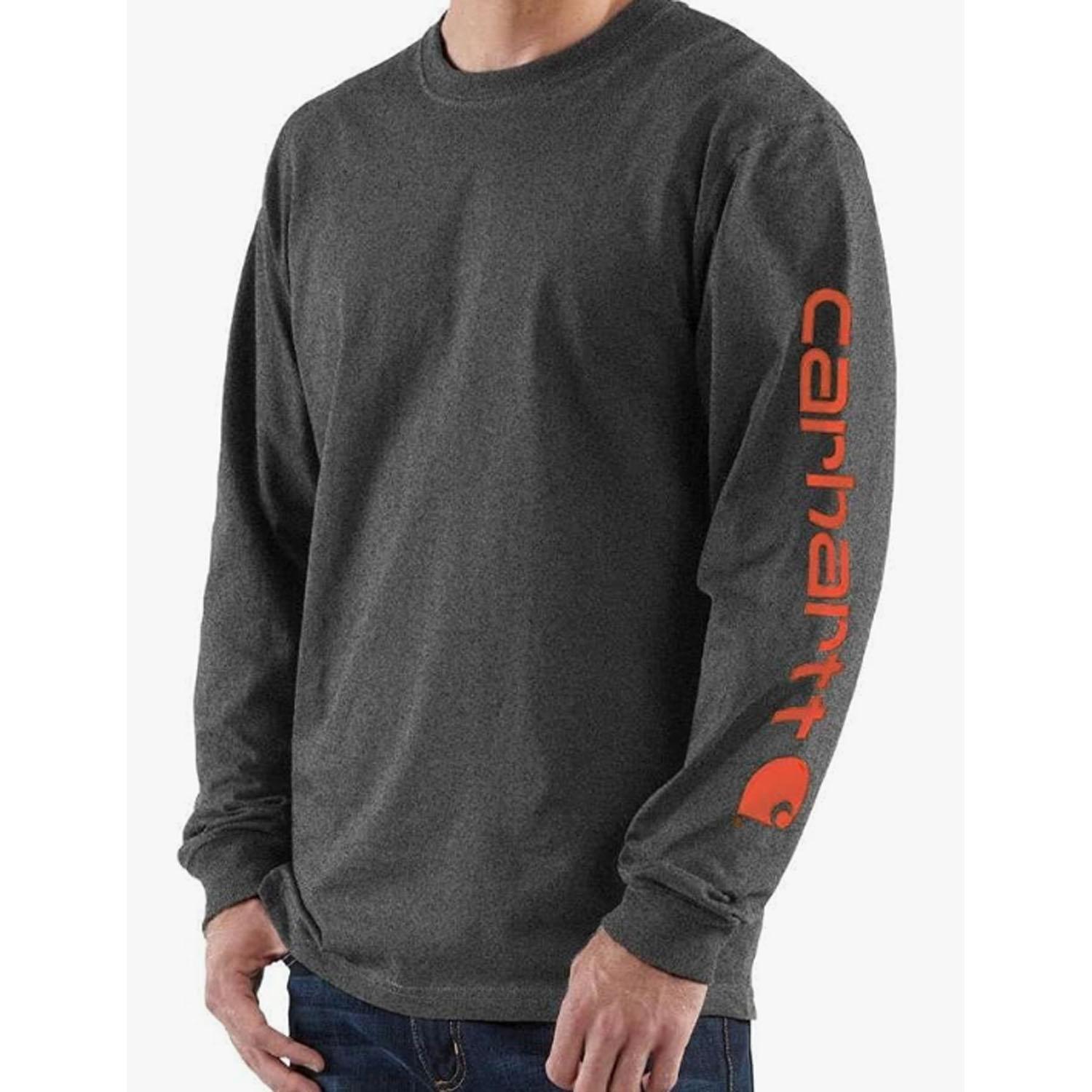 Signature Logo Long Sleeve Carbon Heather