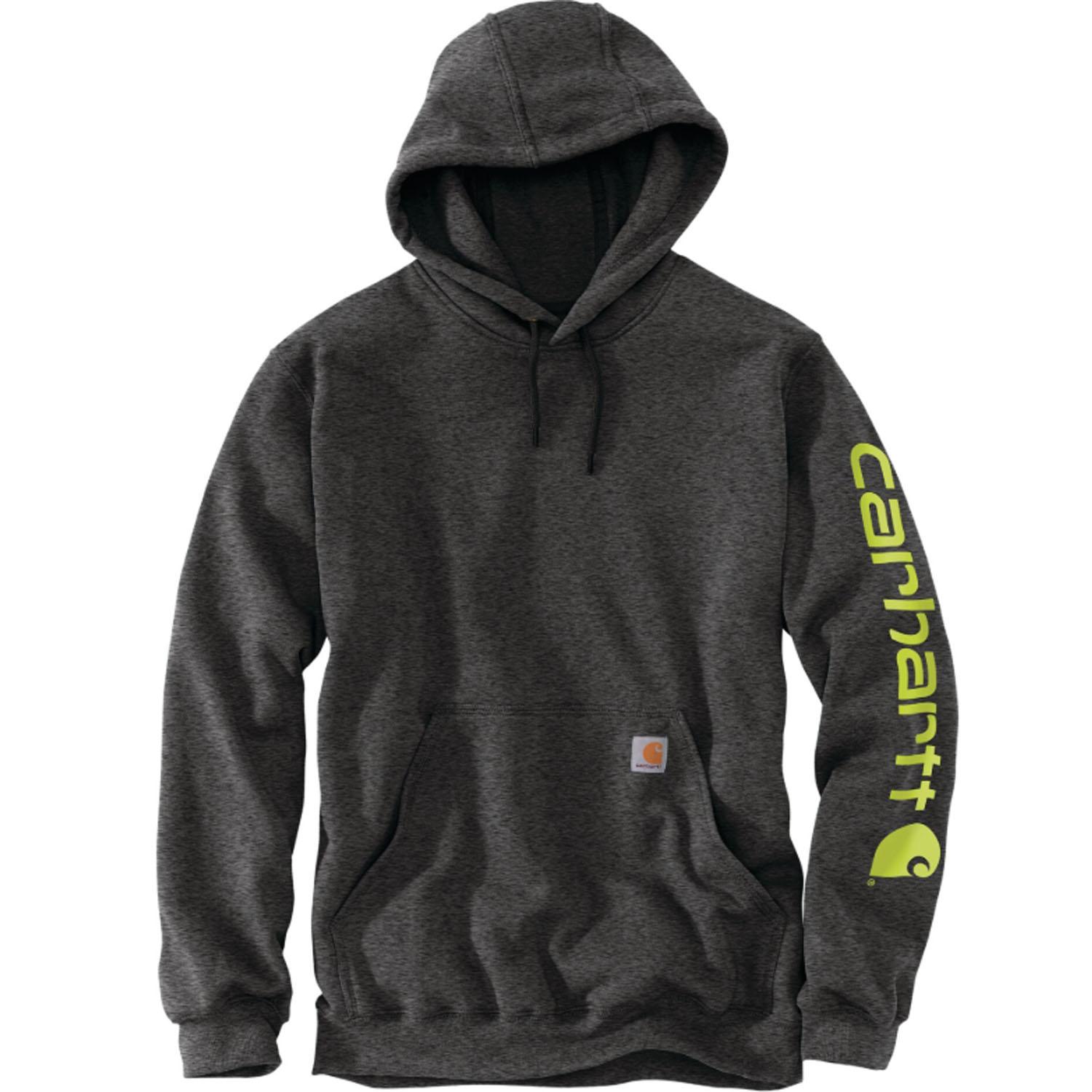 Logo Hooded Signature Sleeve Carbon Heather