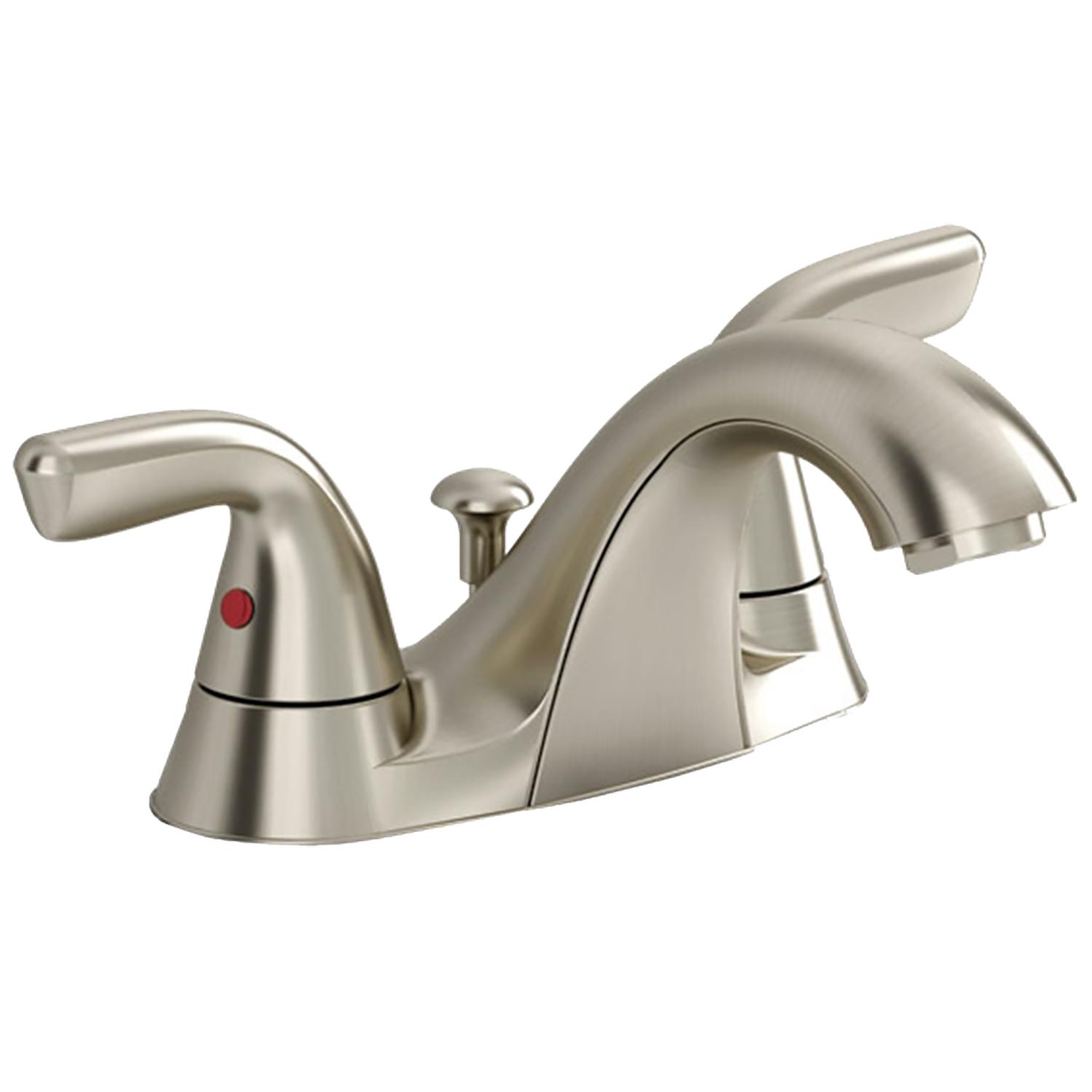 Robinet de lavabo Covina à deux poignées en nickel satiné 4 