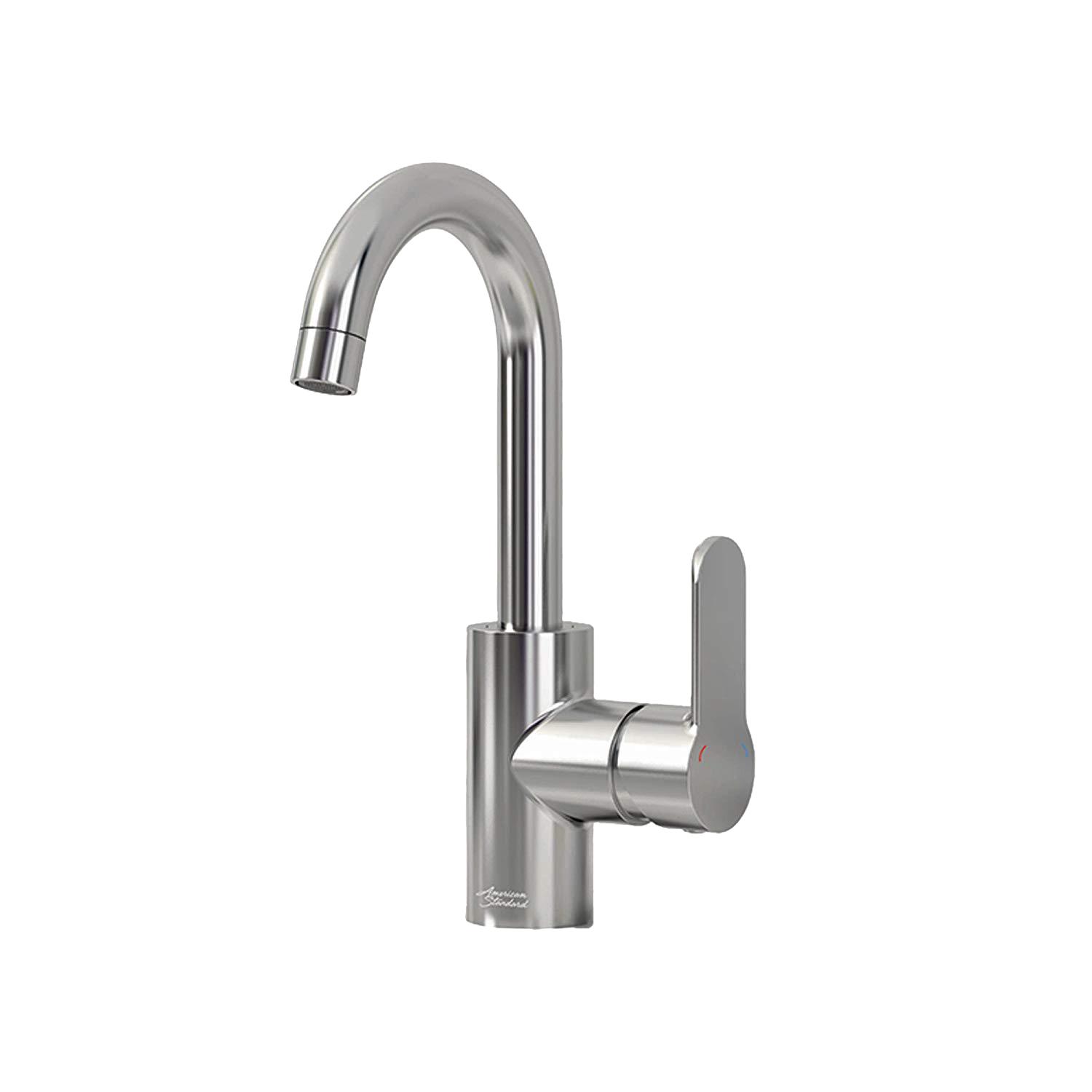 Robinet de lavabo à grand arc Burnaby à une poignée en chrom