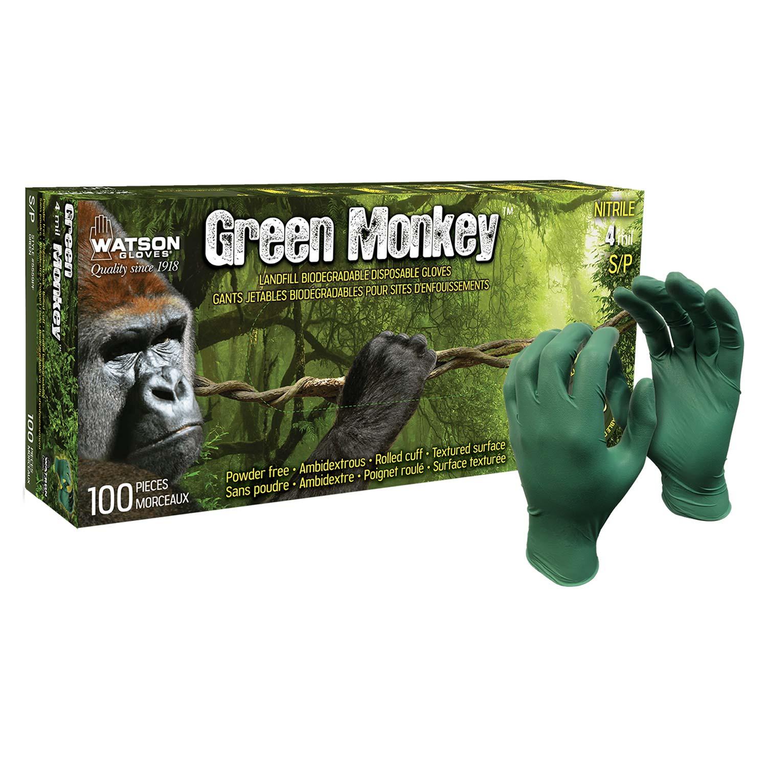 Nitrile Green Monkey-100/Pack