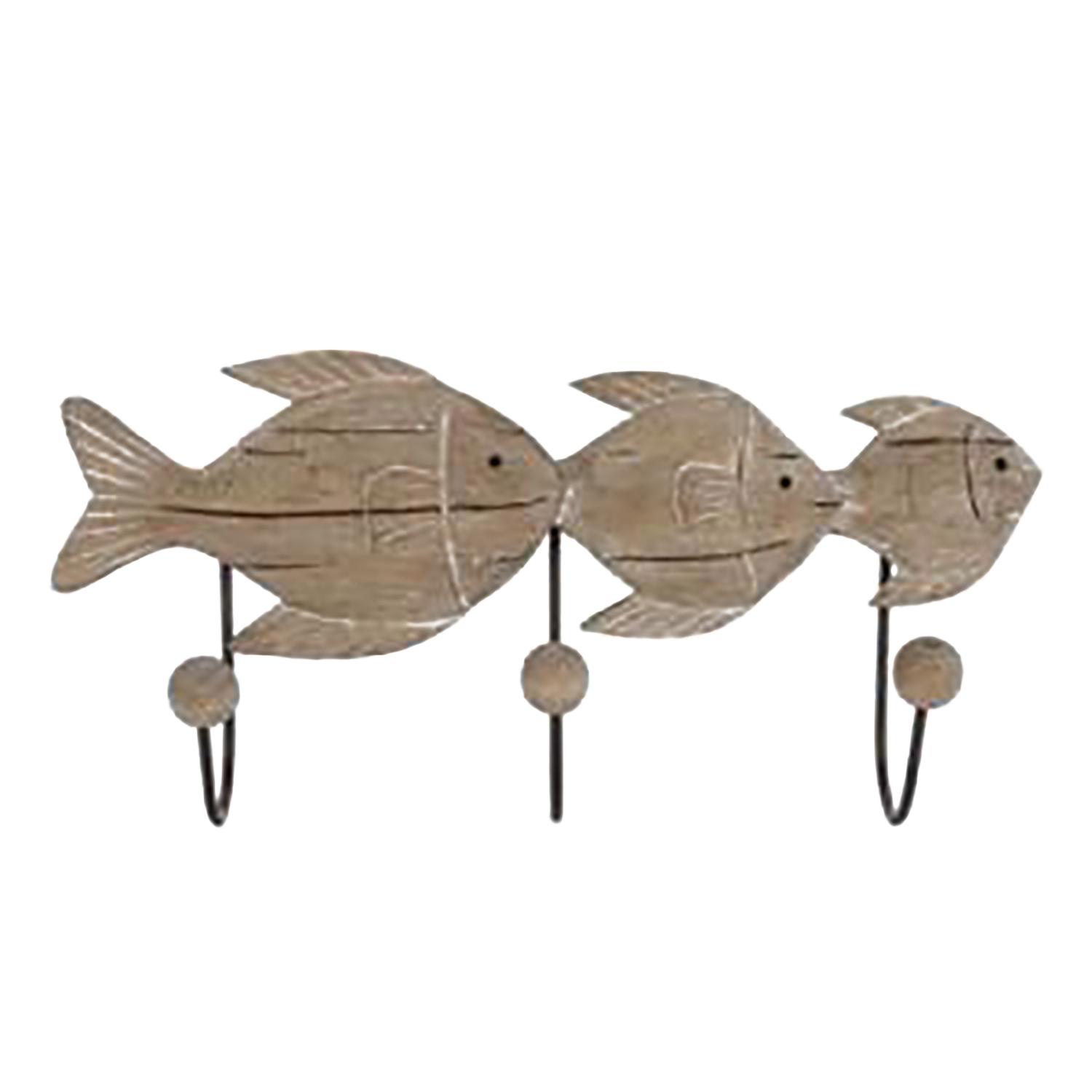 Natural 17" x 8.5" 3 Fish Hook