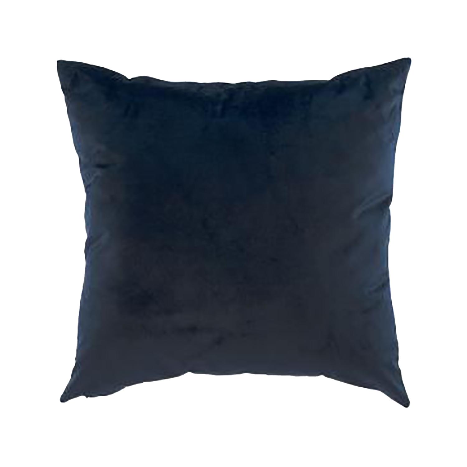 Coussin en velours 17 x 17 po bleu sarcelle