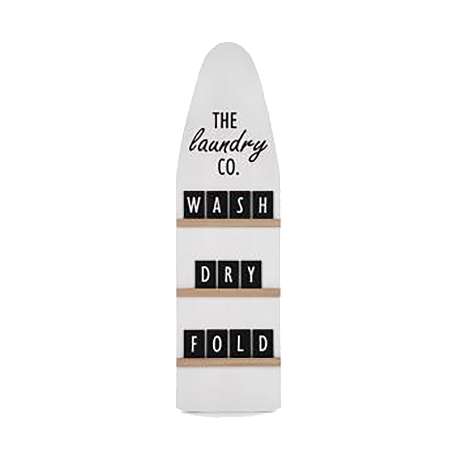 The Laundry Co 9" x 31.5" Wall Plaque