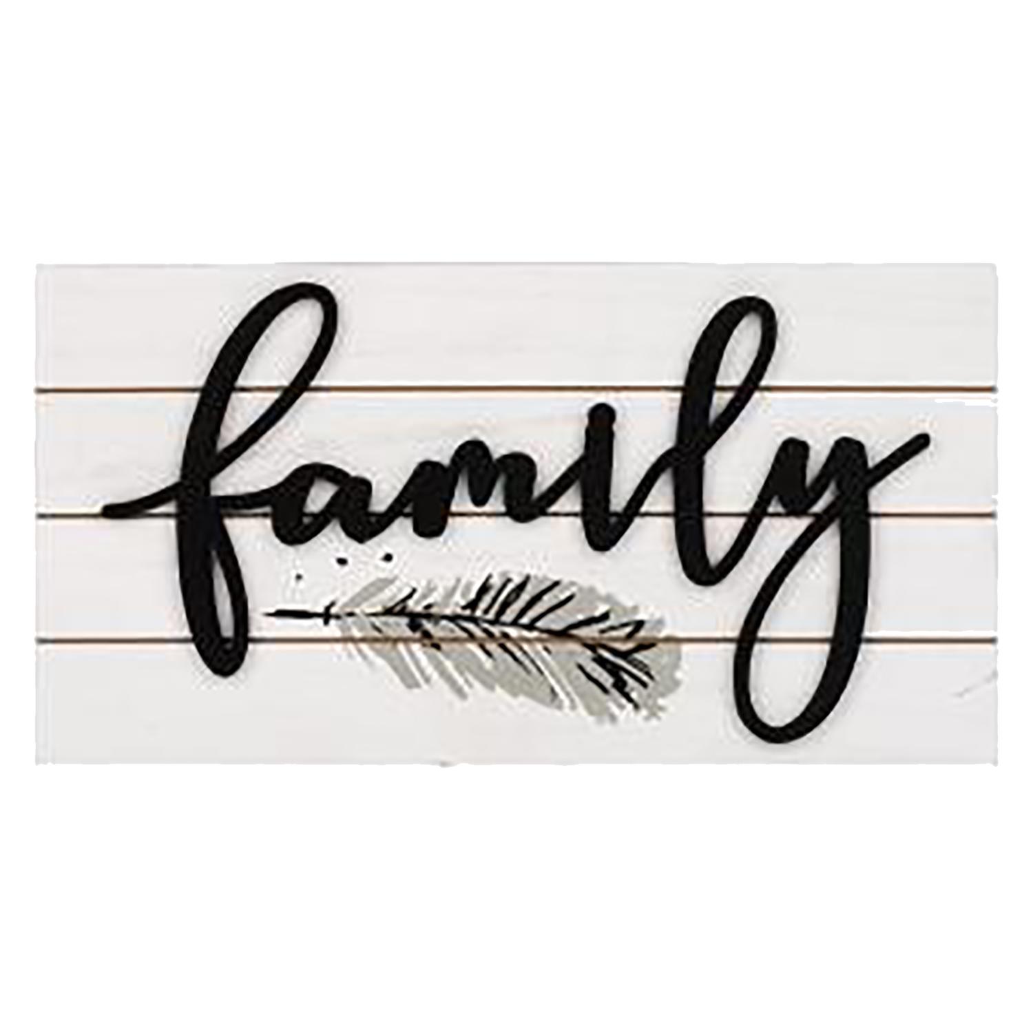 Family 12" x 6" Wall Plaque
