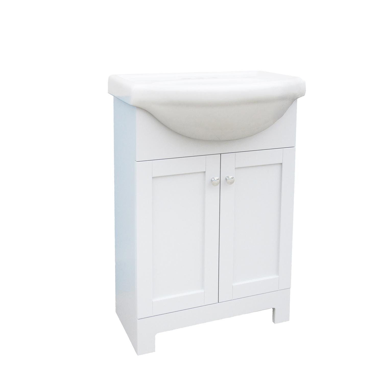 Vanité blanche 24 po Euro Shaker