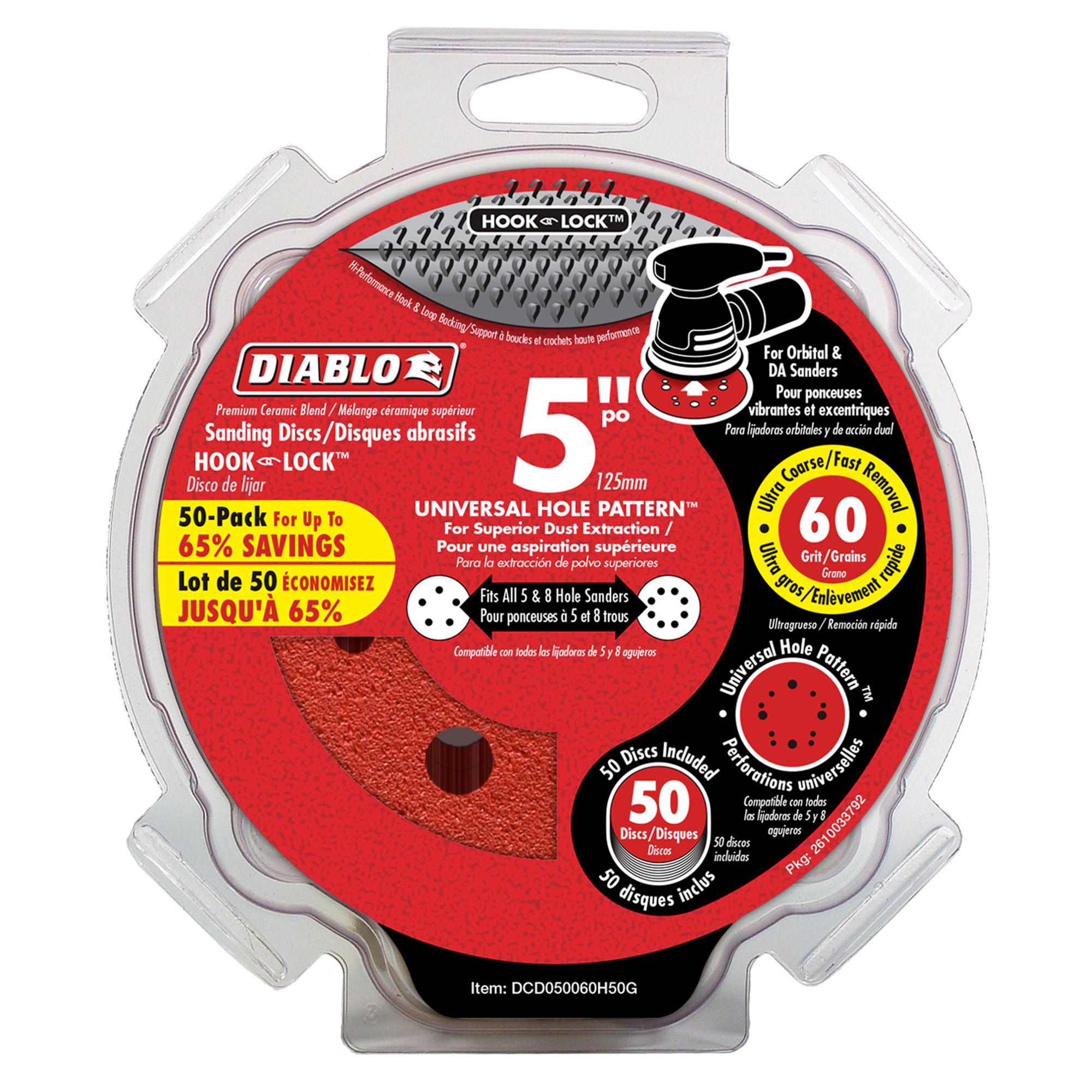5" Ros Disc Hook And Lock 60 Grit