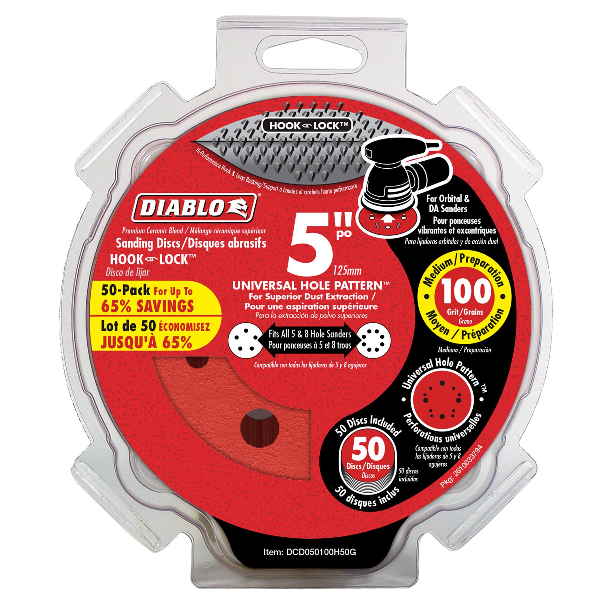 5" Ros Disc Hook And Lock 100 Grit