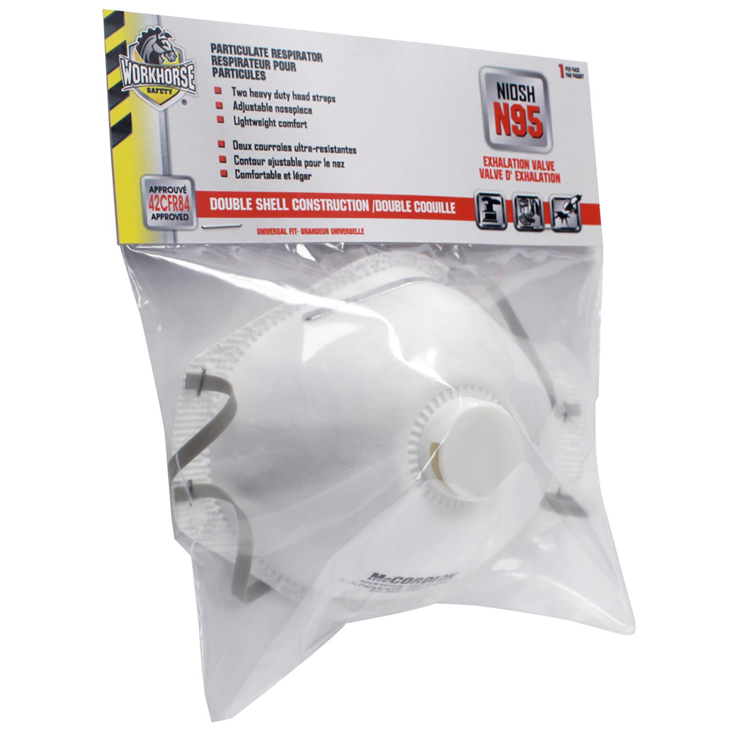 Masque respirateur N95 avec valve d'expiration