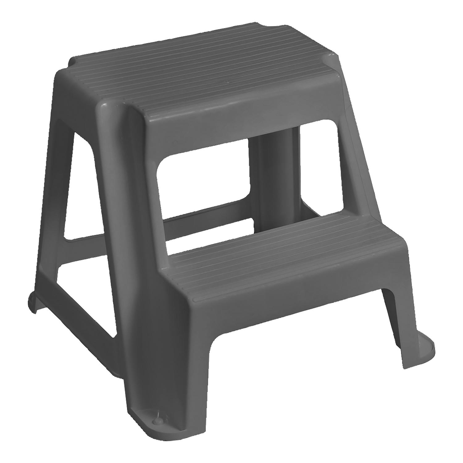 2-Step Grey Step Stool