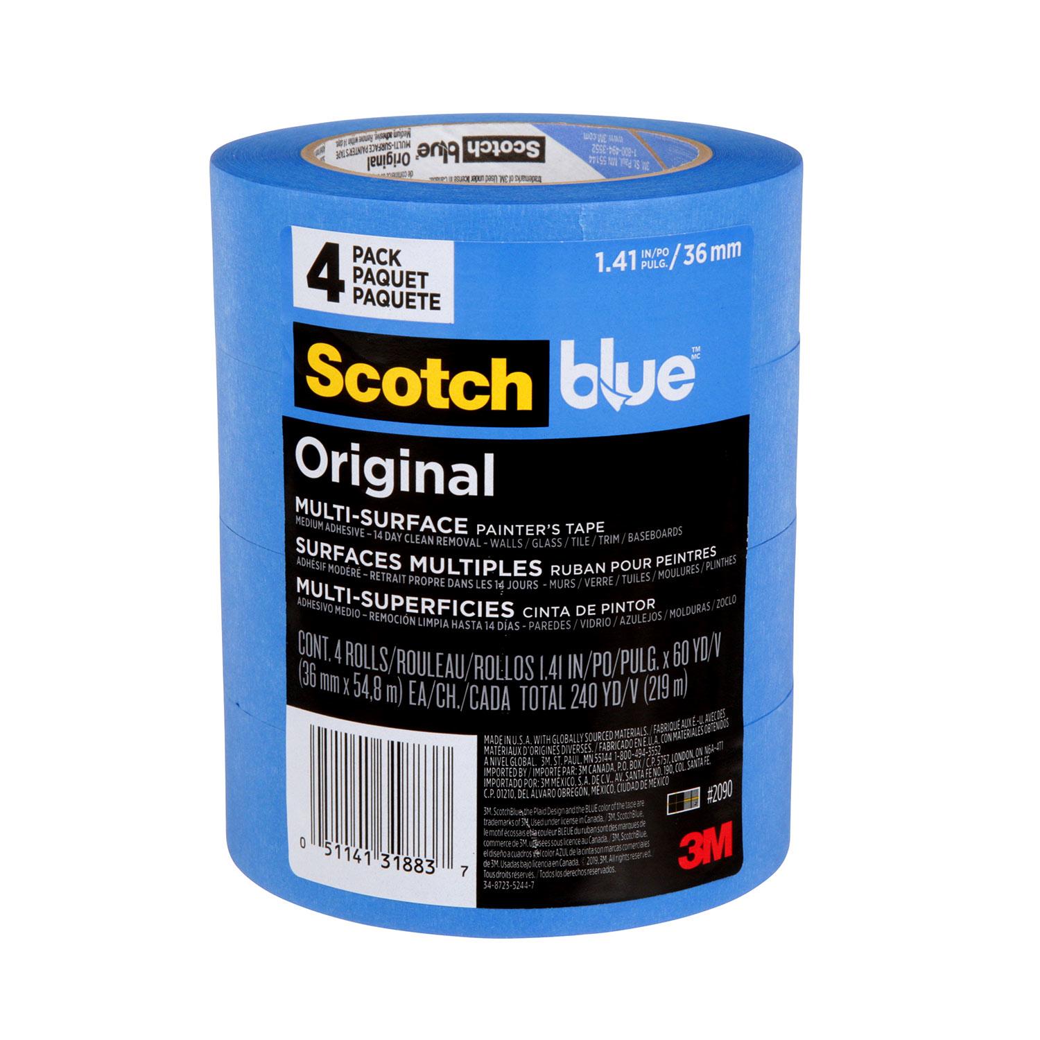 ScotchBlue Original Painter's Tape 36 mm x 54.8 m-4/Pack