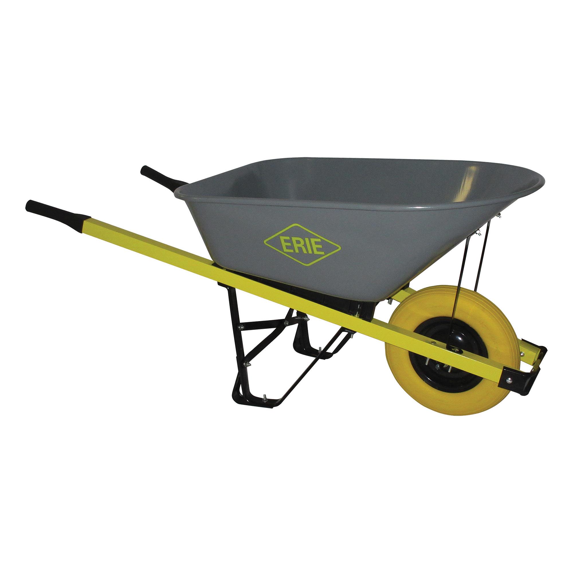 ERIE 6 cu. ft. Steel Landscaper Wheelbarrow with FF Tire
