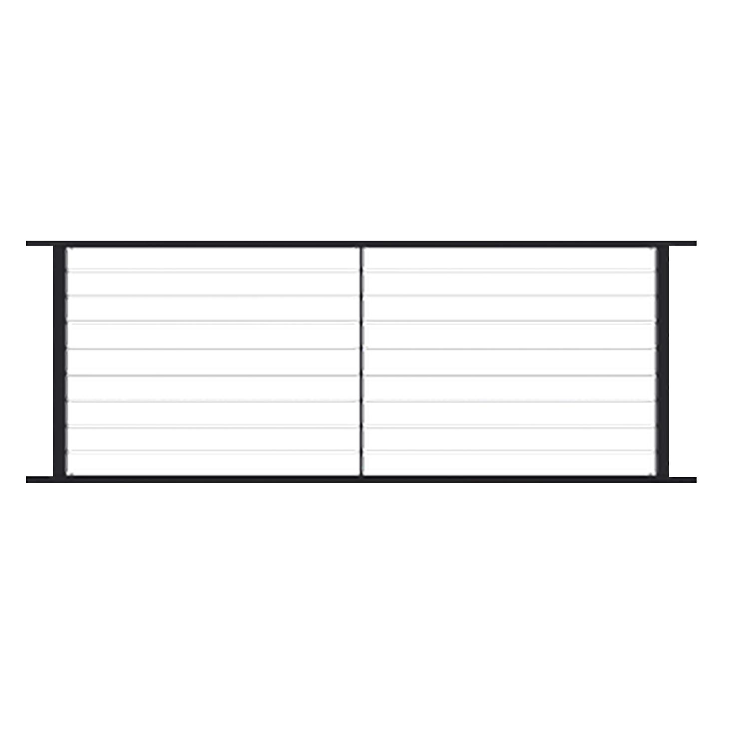 Rail câble horizontal Fe26 Fortress 40 po x 8 pi sable noir