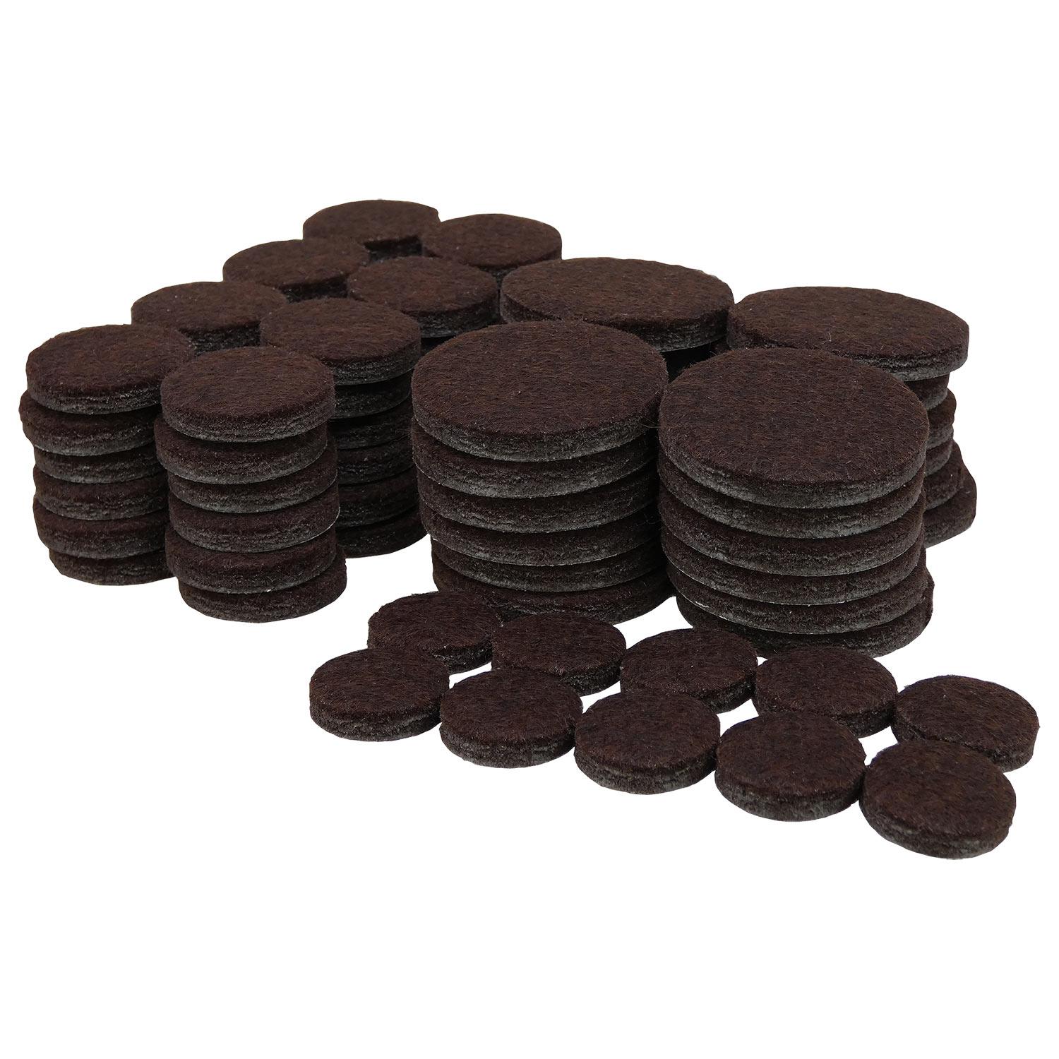Felt Gard Heavy Duty Brown Pads Asst Sizes-82/Piece