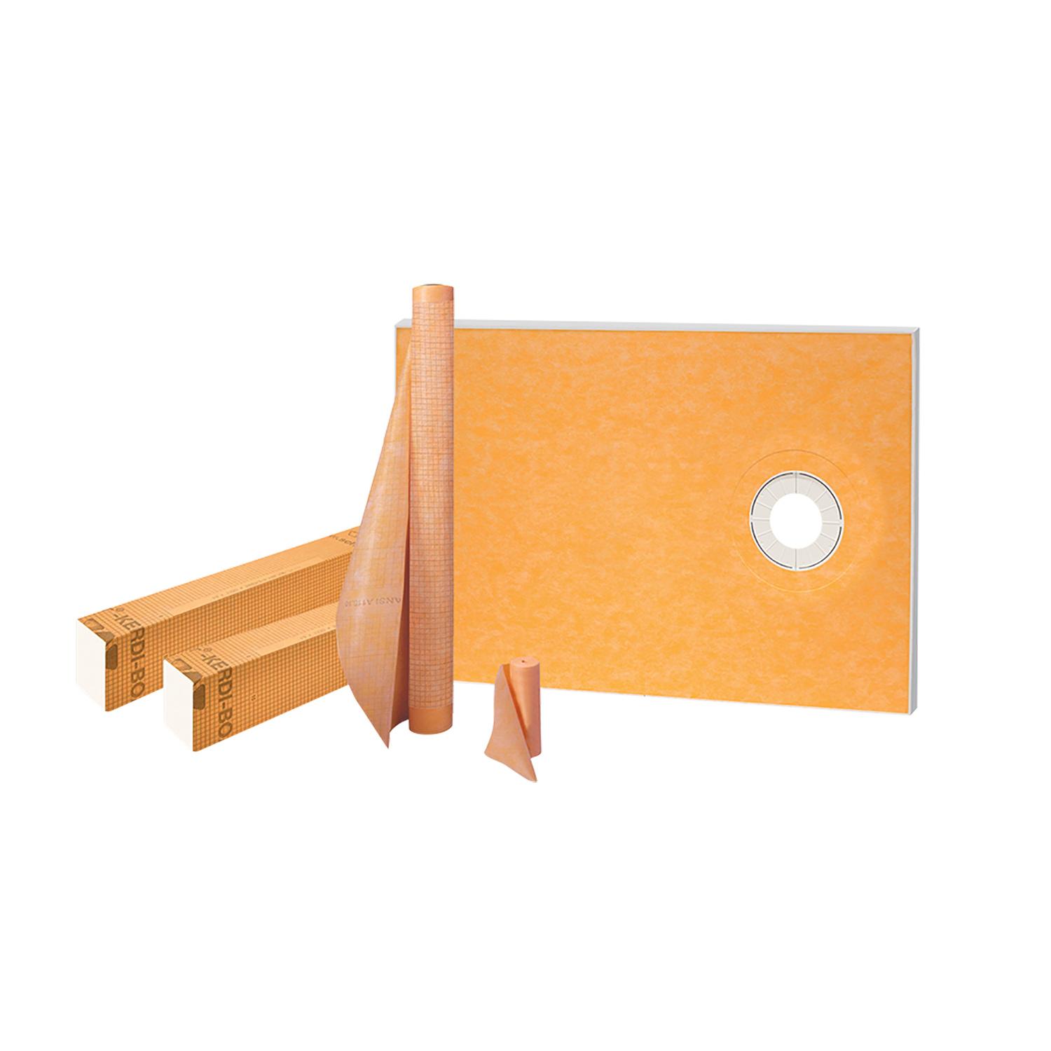 Kerdi Shower-Kit 38"X60" Off Centre ABS Flange 2"
