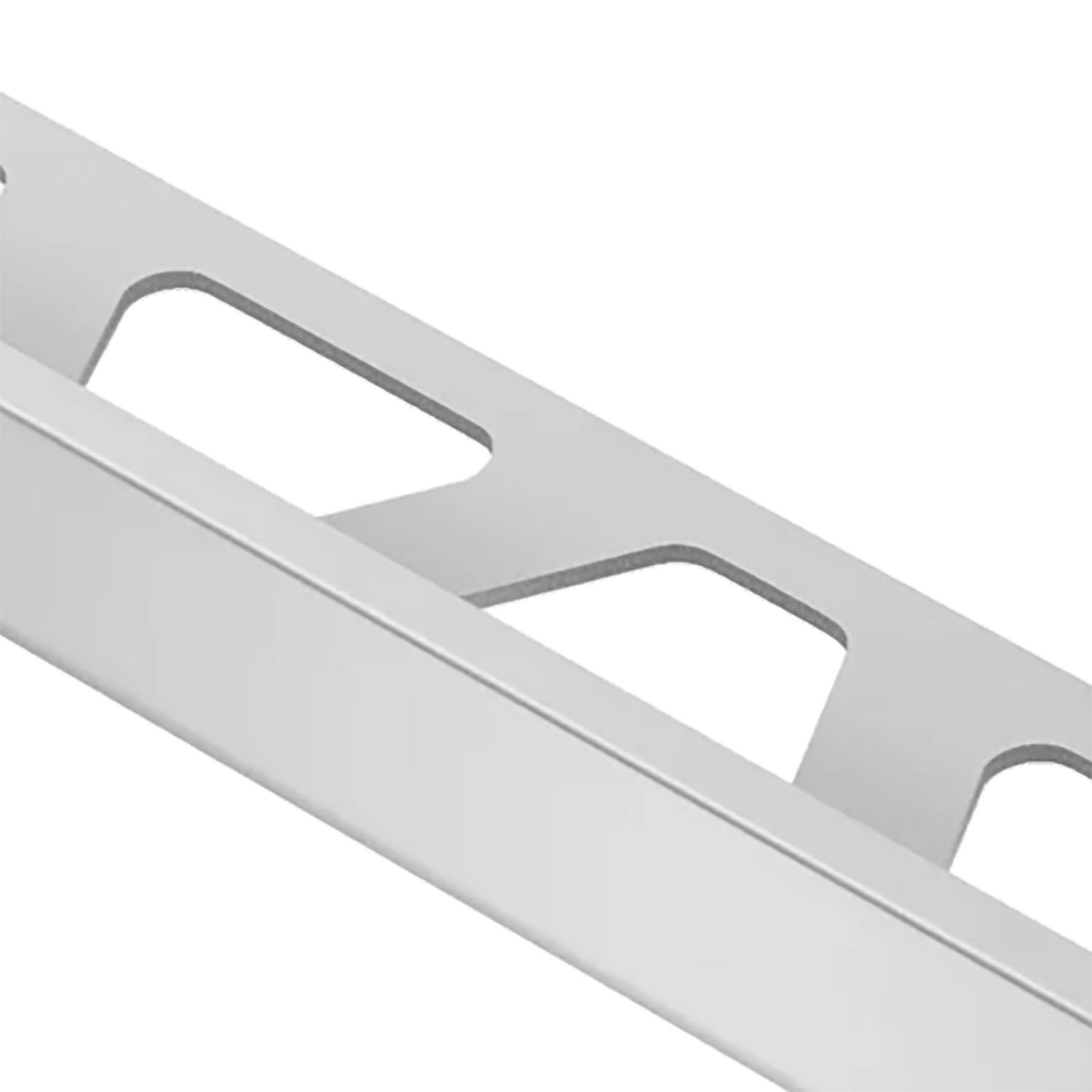 Garniture de bord de tuile Schiene 3/8 po aluminium satiné