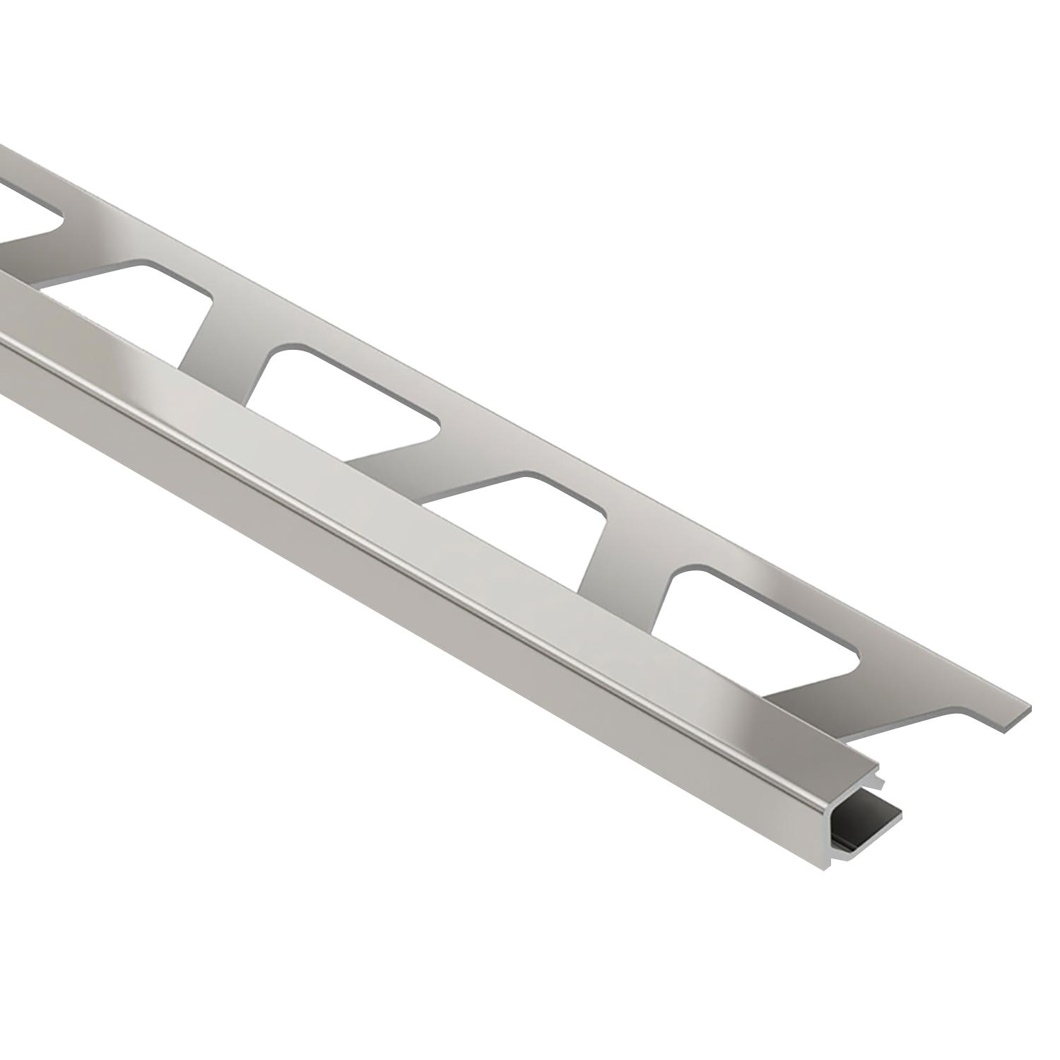 Rebord en aluminium Quadec 3/8 po nickel satiné