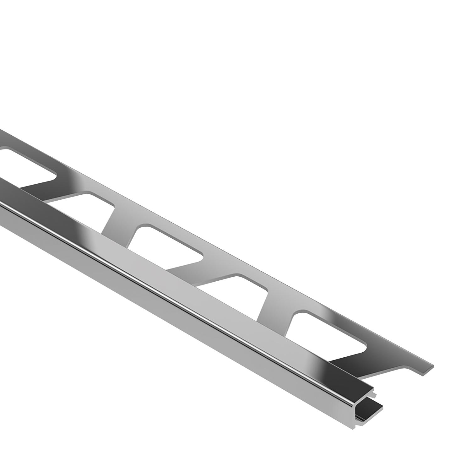 Rebord en aluminium Quadec 3/8 po chrome poli