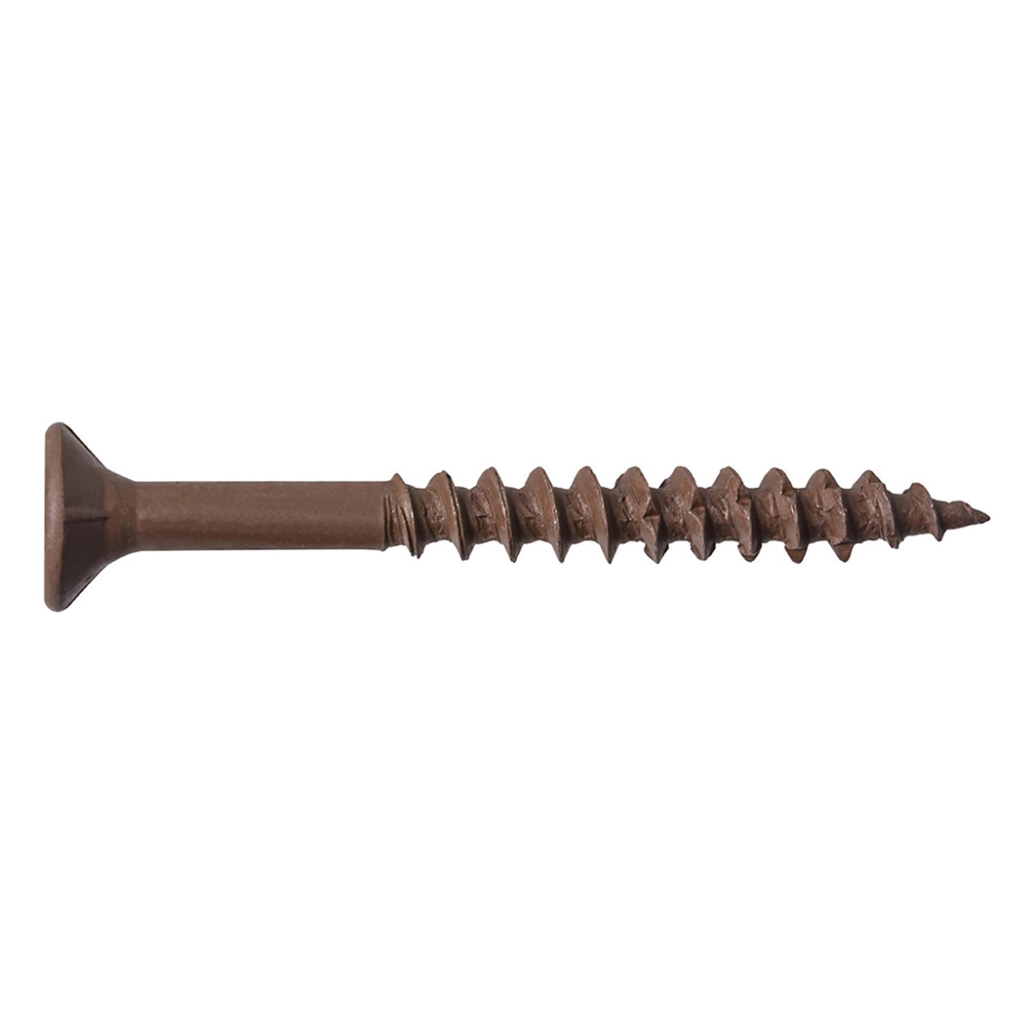 #8 x 2 Flat SOC UNC Deck Screw-Cedar-100/Box