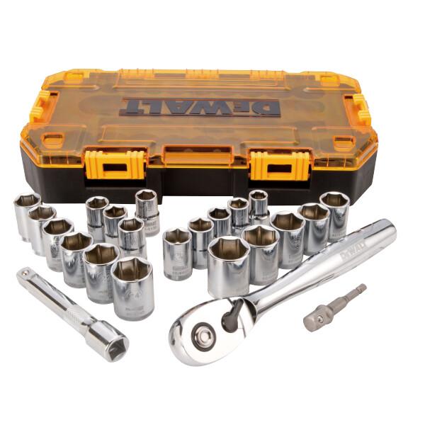DeWalt 23 Piece 1/2" Drive Combination Socket Set