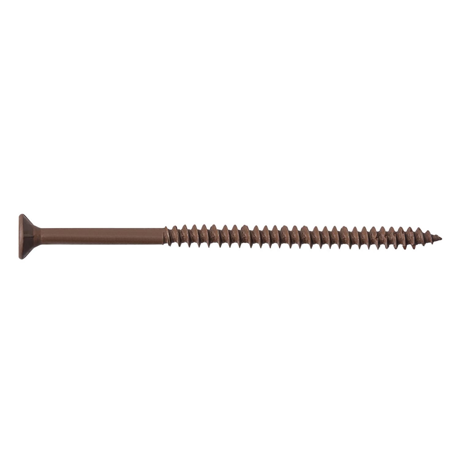 #10 x 4 Flat SOC UNC Deck Screw-Cedar-100/Box