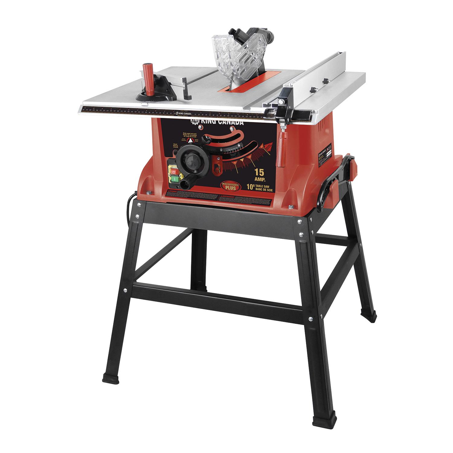 Scie de table 10 po avec support
