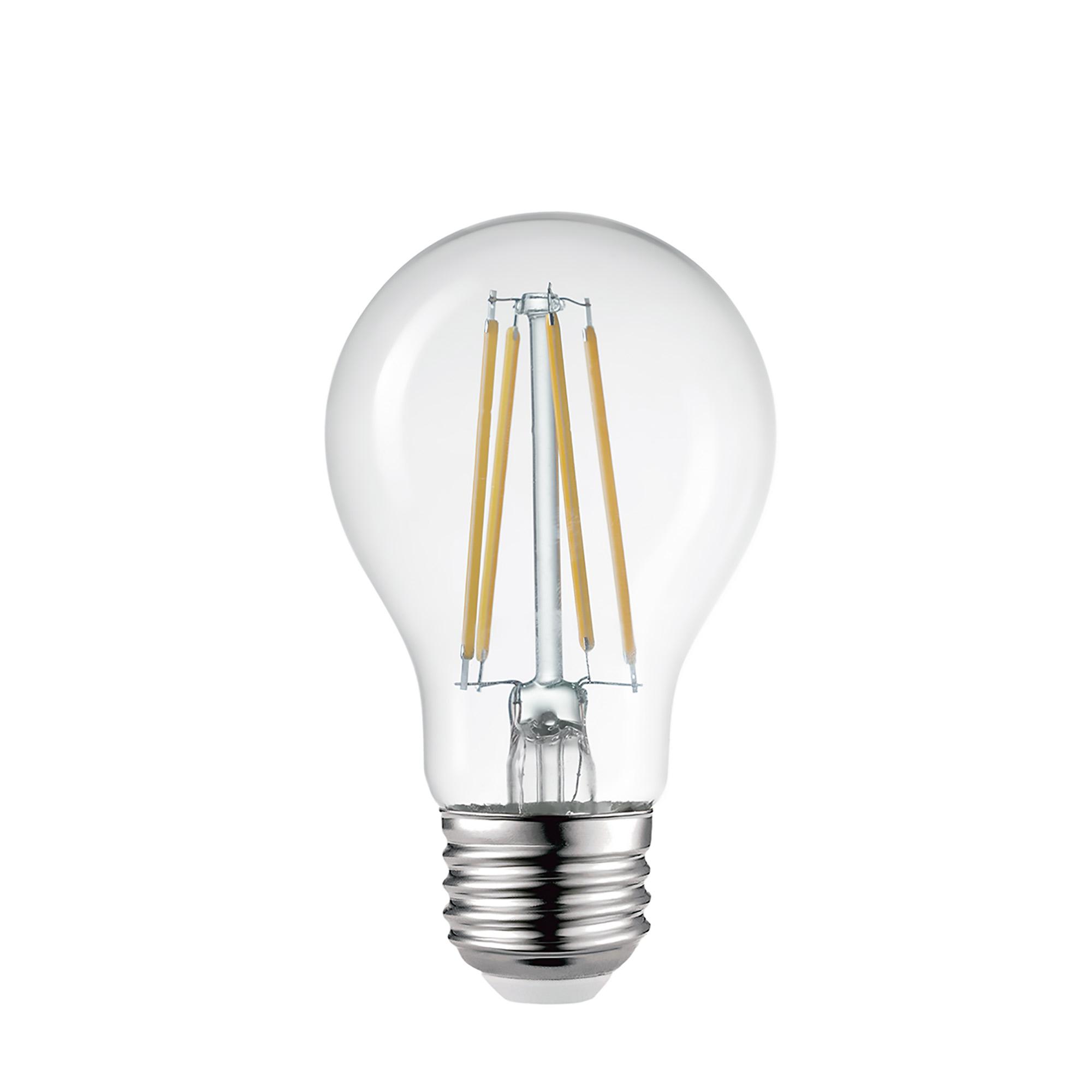 Ampoule DEL crépuscule à l'aube A19 60 W claire, 2/pqt